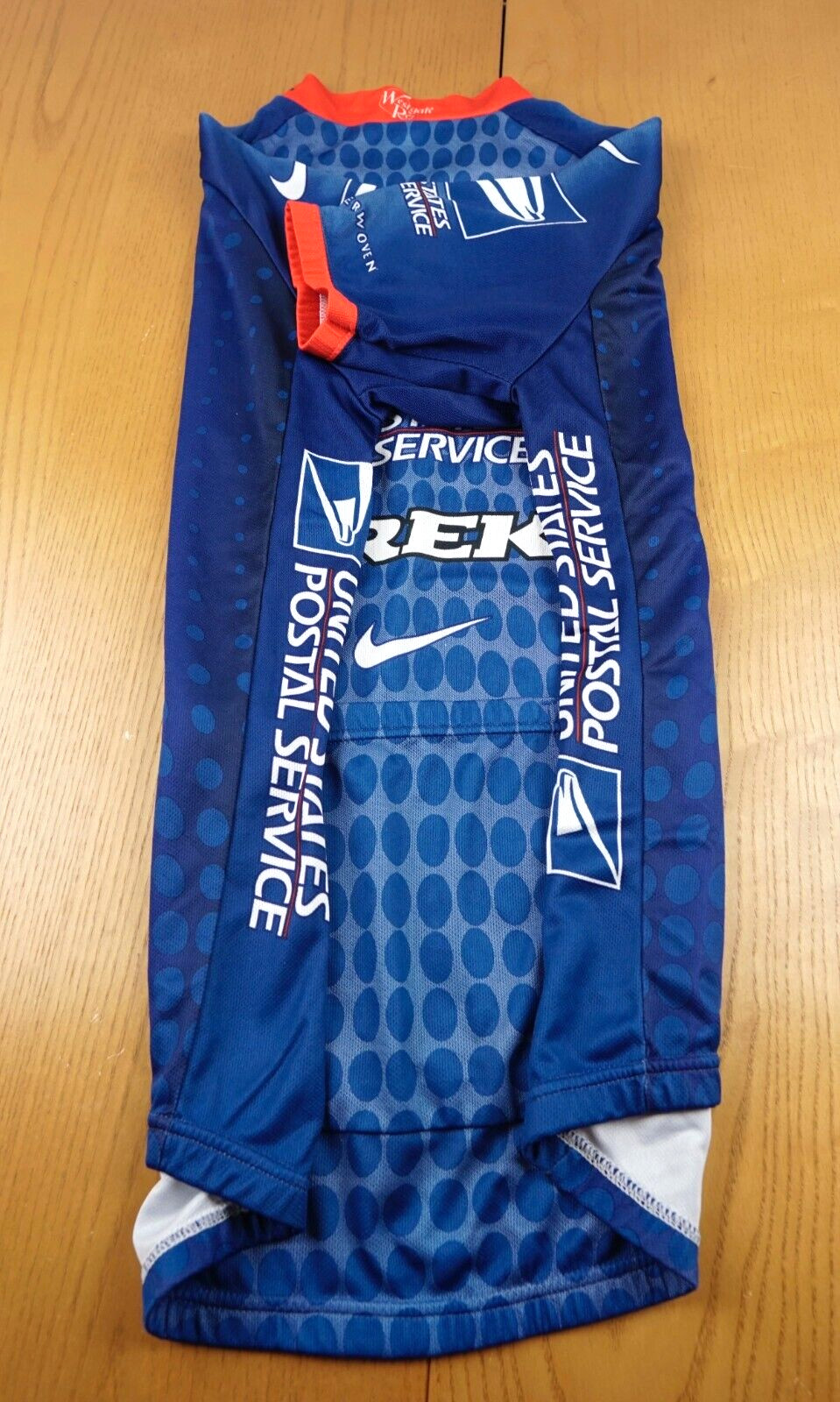 USPS Cycling Team Vintage Nike Quarter Zip Bike Jersey Mens Large Blue Trek 90s