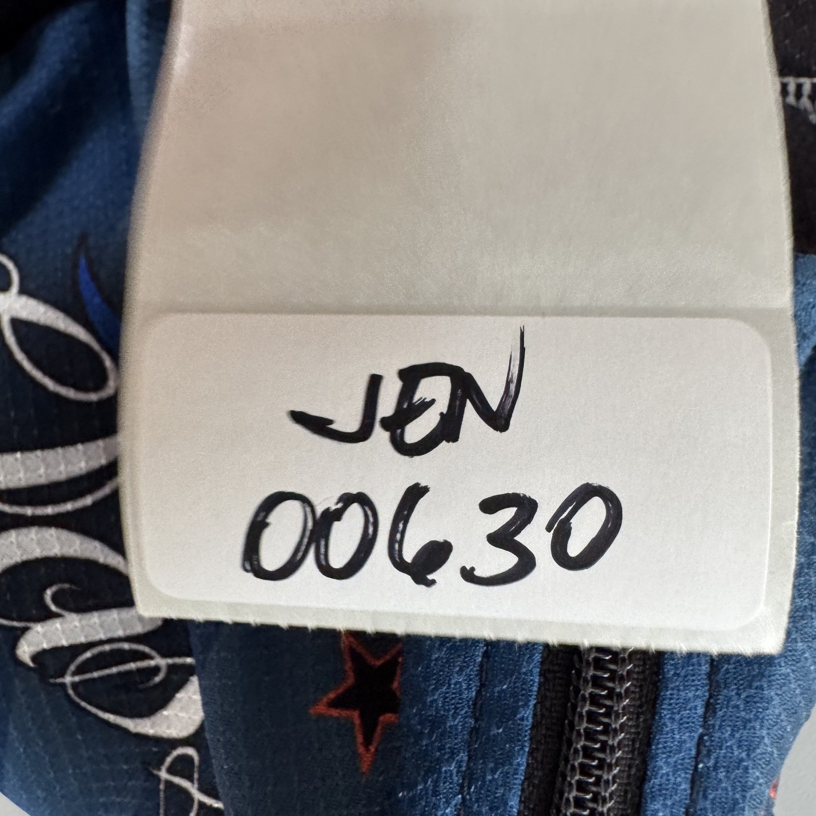 Louis Garneau Classic Tattoo Cycling Jersey Large Blue The Hub Graphic Zip Up