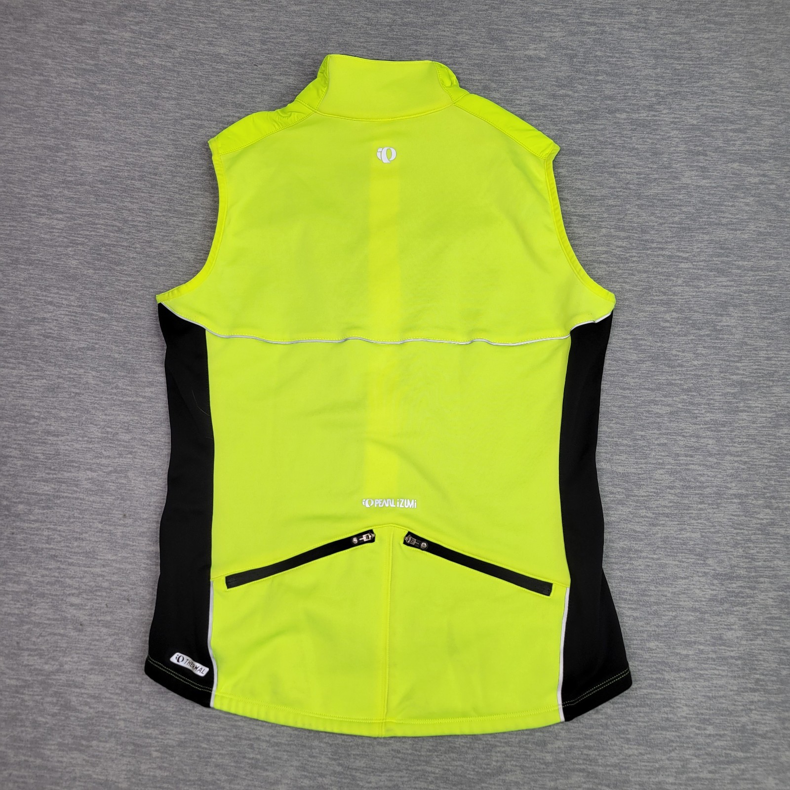 Pearl Izumi Thermal Cycling Jersey Mens Medium Vest Fleece Elite Neon Yellow