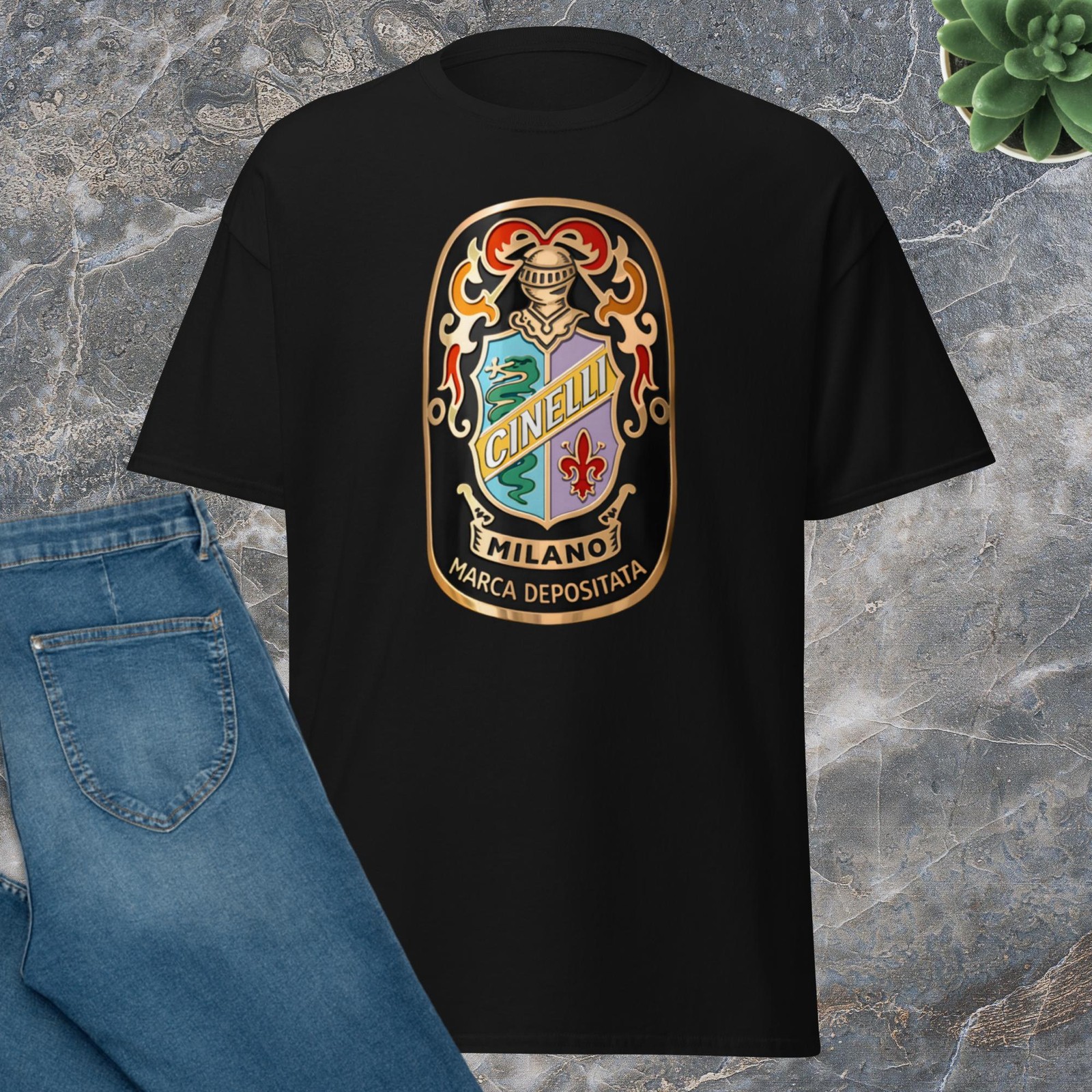 CINELLI VINTAGE HEADBADGE – Unisex T-Shirt – Gildan 5000 – BRAND NEW – Eroica