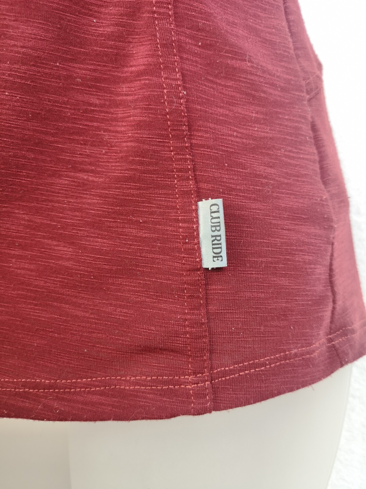 Club Ride CR Cycling Jersey Shirt Women’s XS Short Sleeve Maroon V-neck