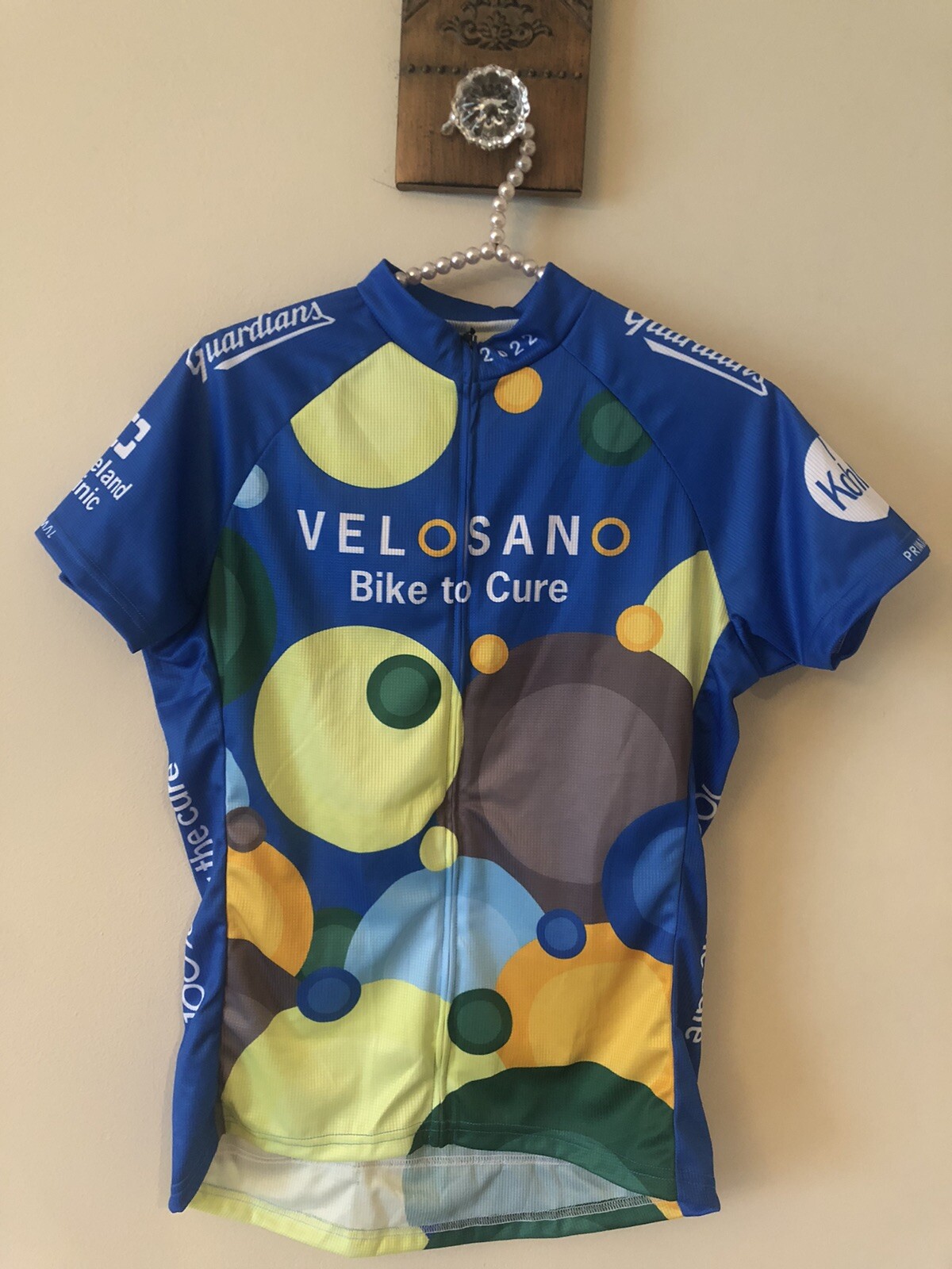 NWT Primal Sport Cut Raglan Jersey Womens Size Large VeloSano 2022 Bike To Cure