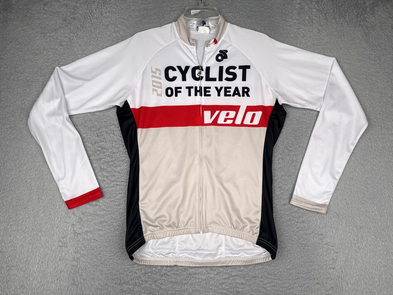 Champion System Cycling Jersey Mens Large Cyclist Of Year Full Zip Long Sleeve