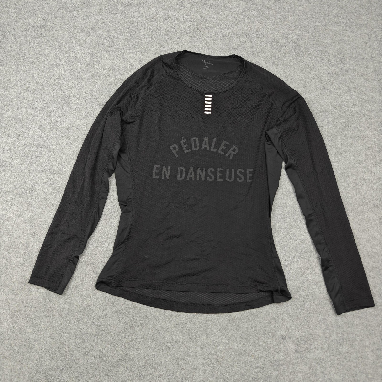 Rapha Base Layer Top Womens Large Black Pro Team Pedaler En Danseuse Cycling