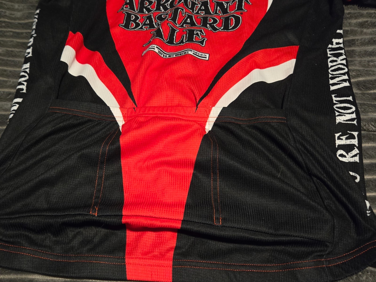 Canari Arrogant Bastard Ale Stone Brew full Zip Cycling Jersey Shirt Mens Medium