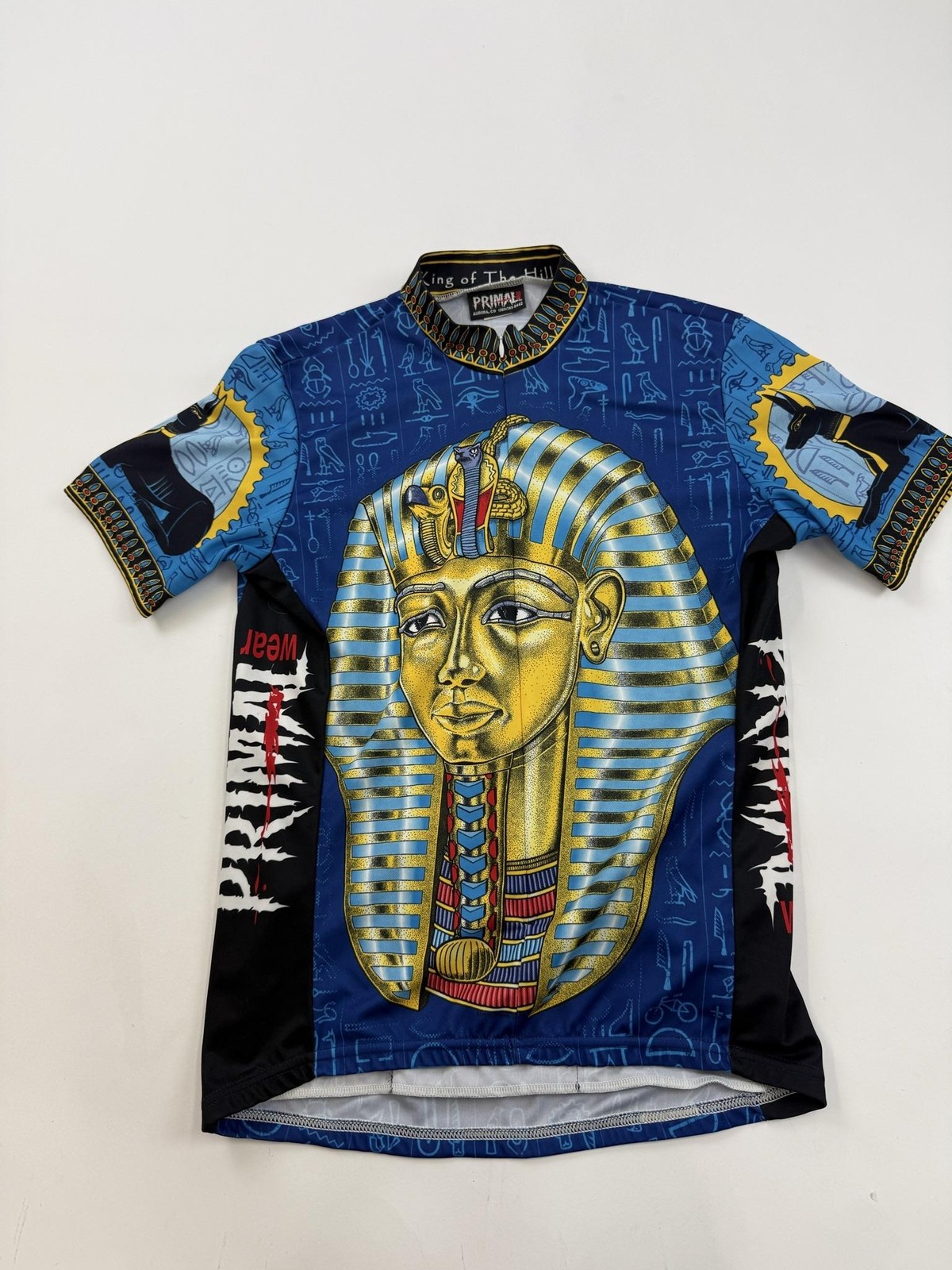 Primal Wear Cycling Jersey Mens Medium Multicolor King Tut Egyptian Pharaoh