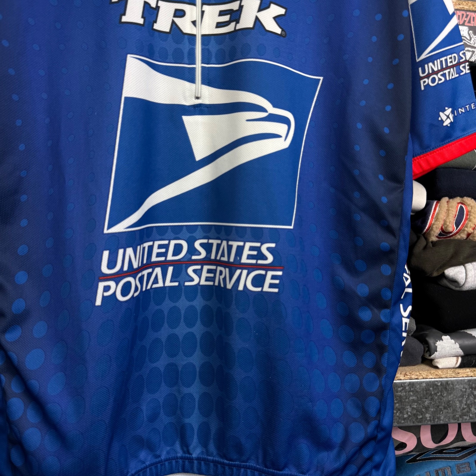 USPS TREK NIKE CYCLING JERSEY MADE IN ITALY VISA YAHOO BRIDGE 1/2 ZIP SIZE XXL