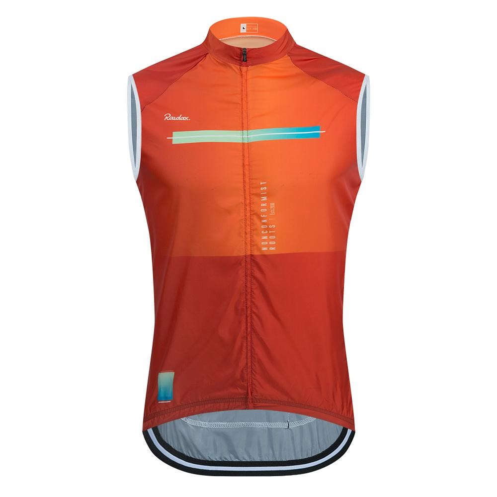 Men Raudax Sleeveless Cycling Vest Mesh Windproof Ciclismo Gilet Jersey
