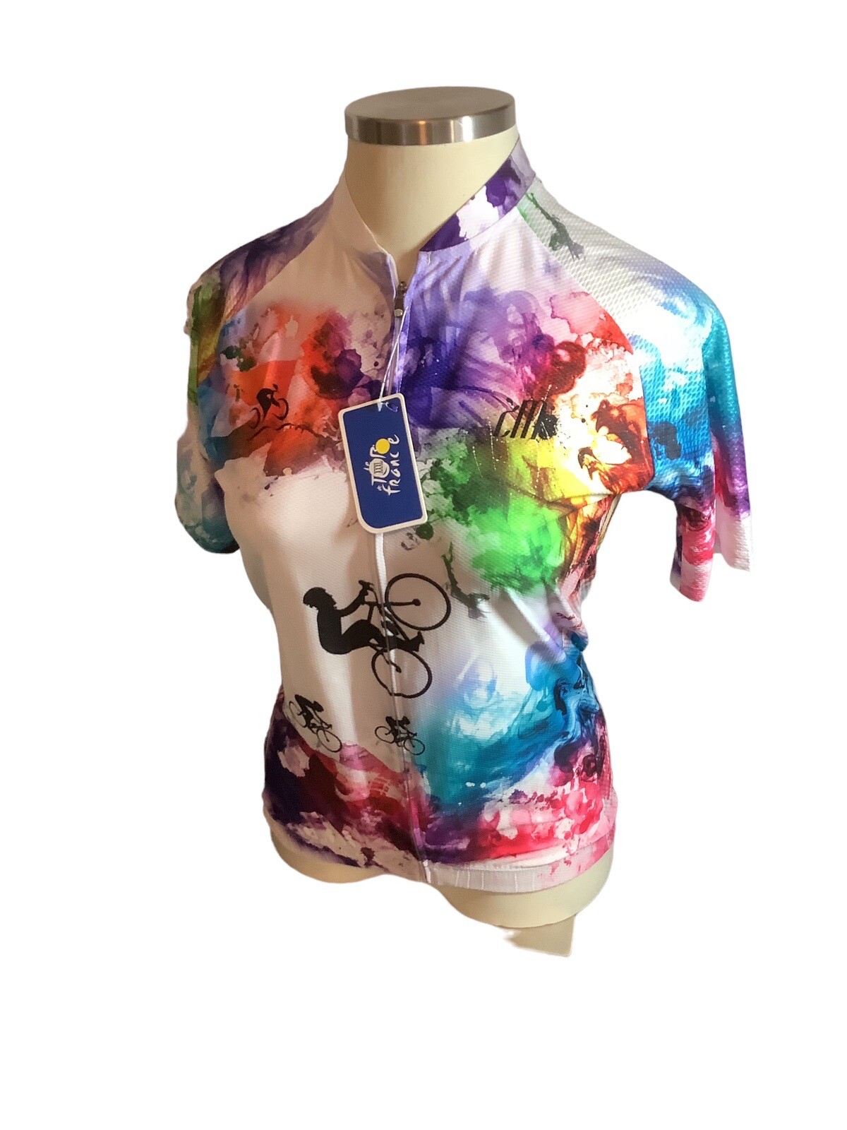 NWT Womens Cycling Jersey XXXL CHUANG DI Front Pockets Non Slip Waist