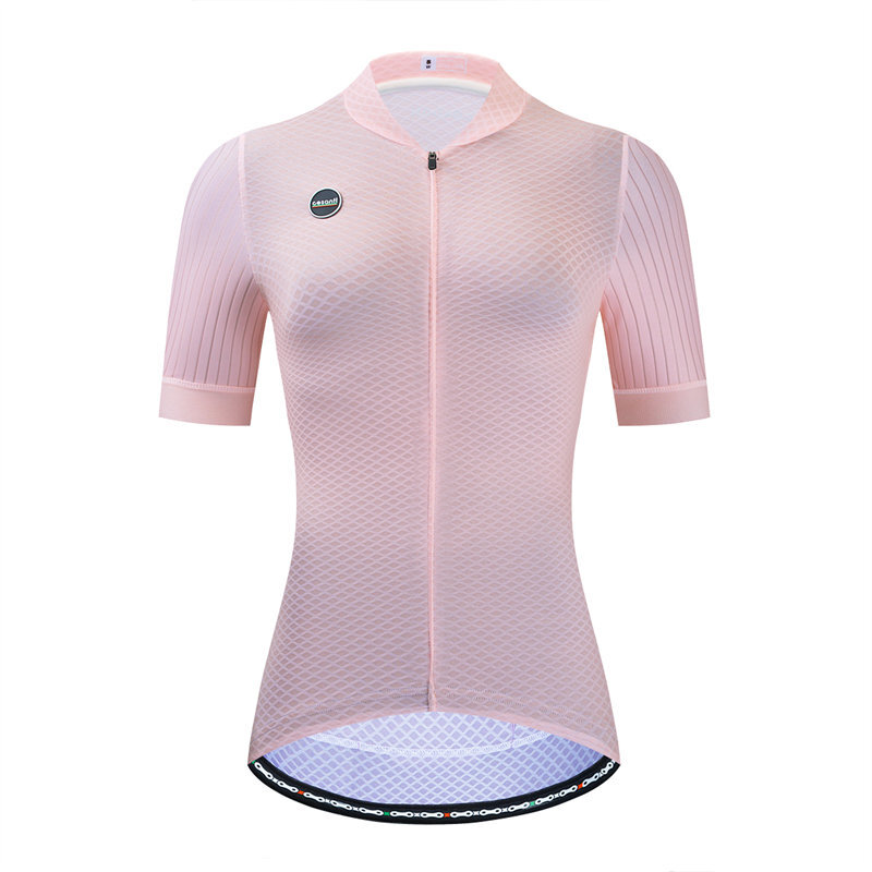 CESANTI Women Cycling Jersey Summer Non-slip Band Pure Color Pro Bike Clothing