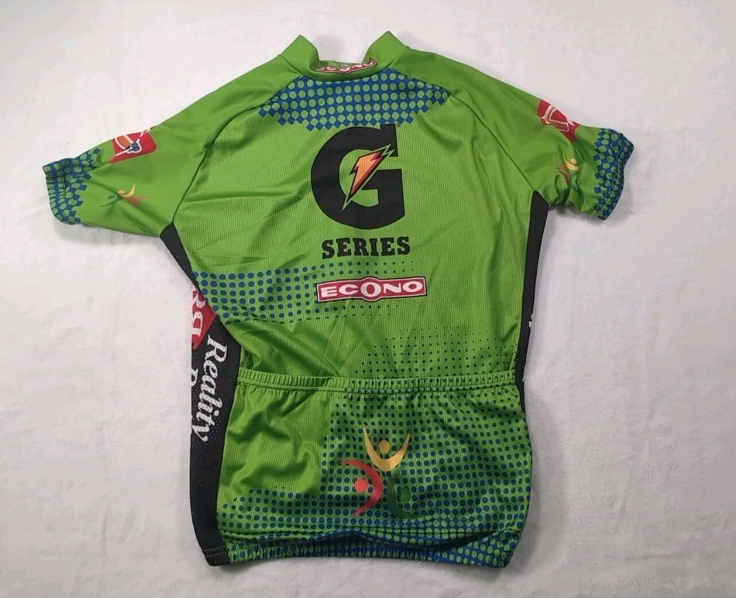 Palmasino Gatorade Cycling Shirt Men Small Full Zip Back Pocket Puerto Rico PR