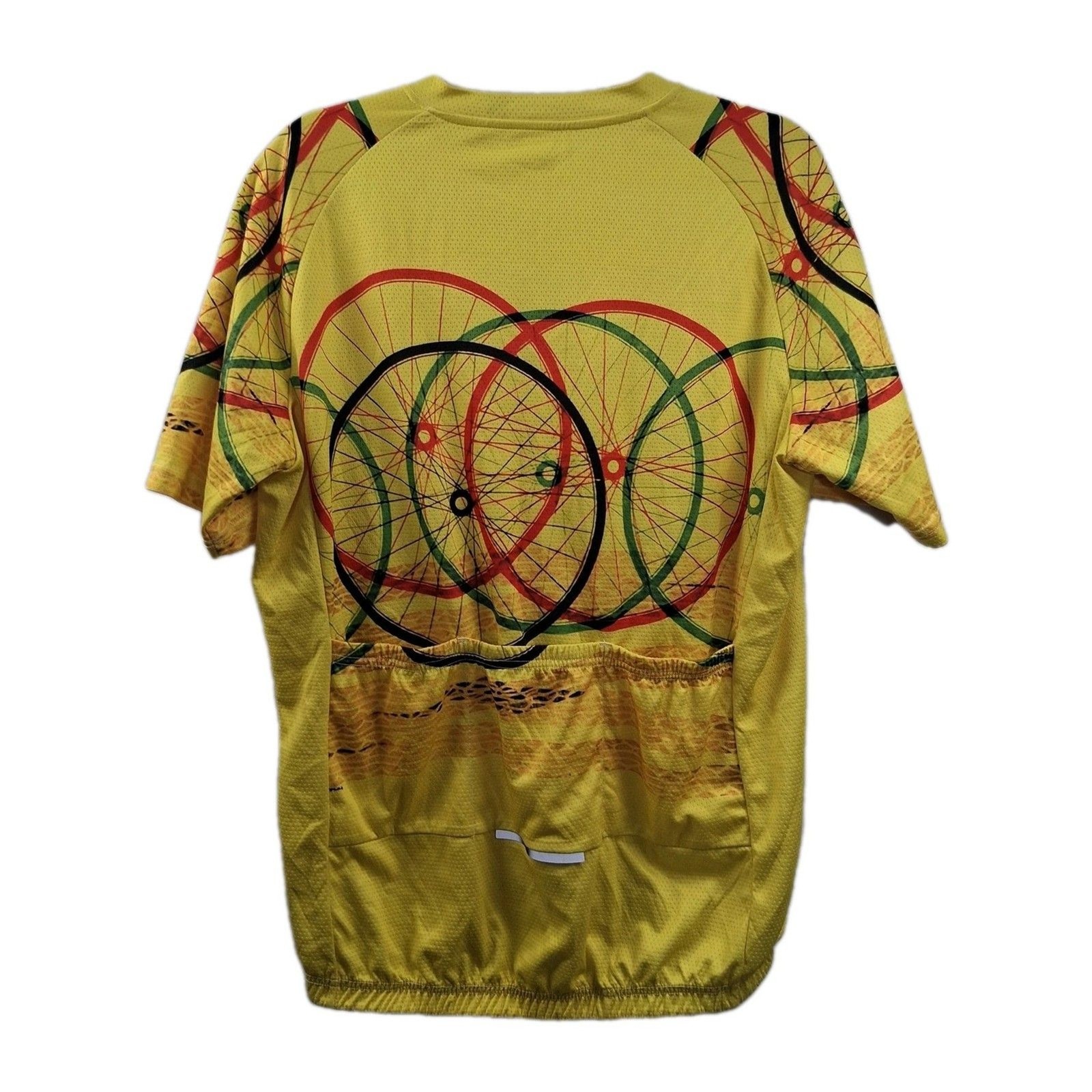 21Grams Cycling Jersey XL Full Zip Bicycle Wheel Graphic Unisex Bike Shirt