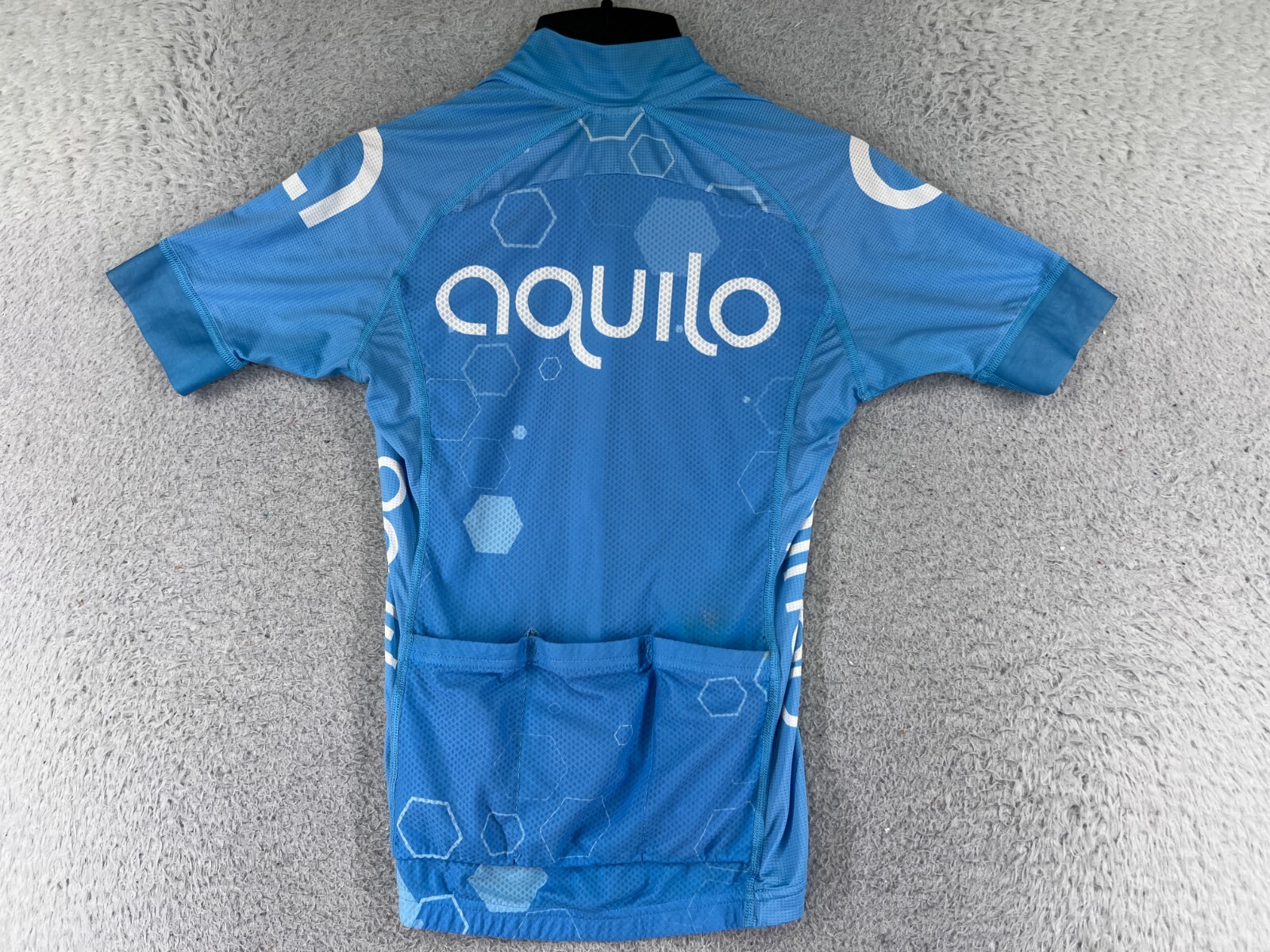 Squadra Jersey Womens Blue Full Zip Pro Issue Aquilo 100% Polyester Pockets READ