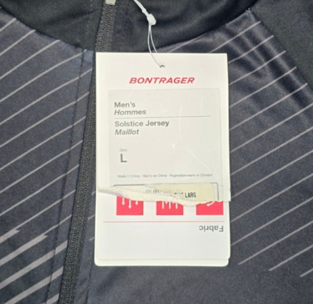 Bontrager Mens L Solstice Cycling Jersey 3 Pocket Wicking Quick Dry Breathable