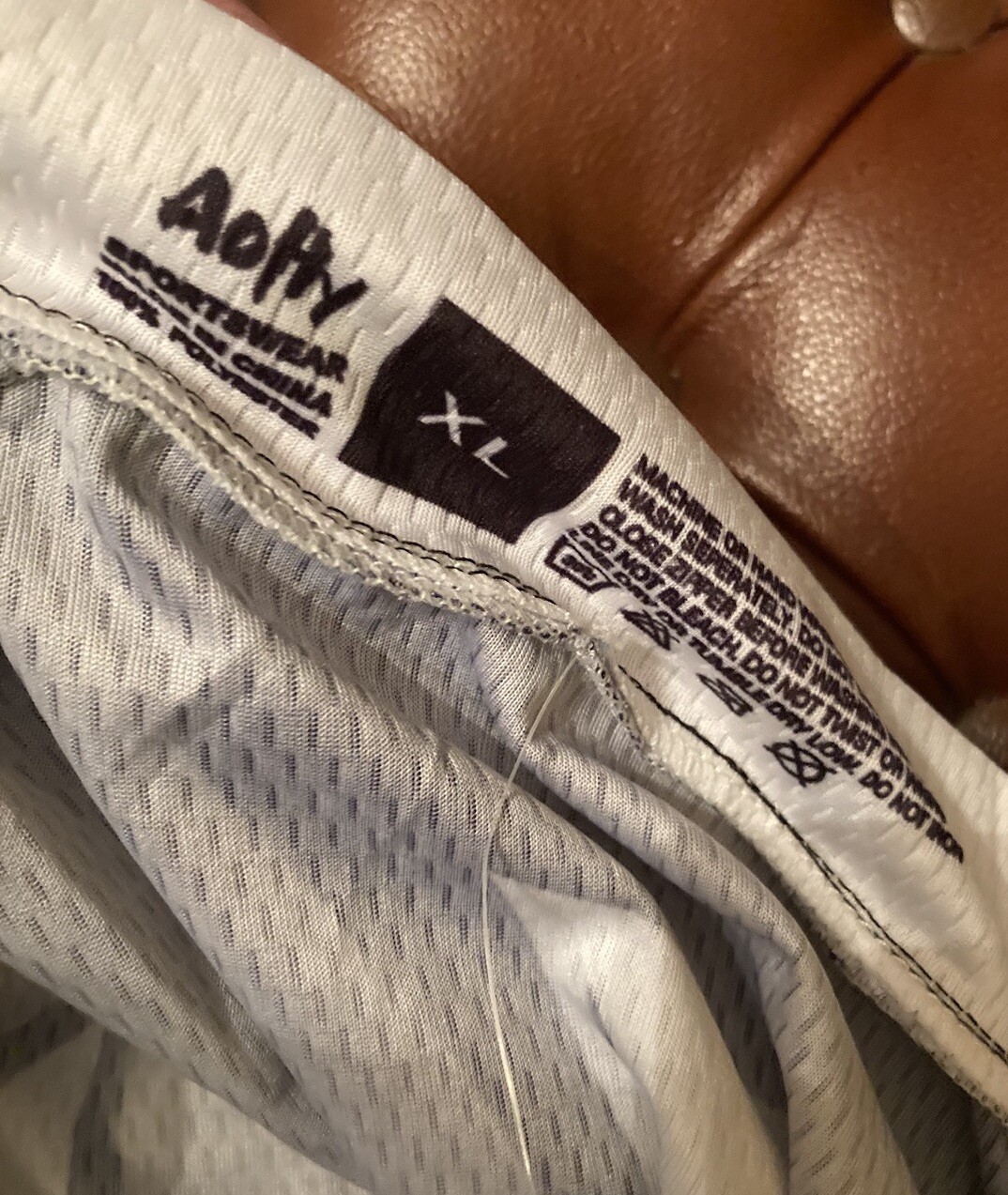 Aofly Mens Zip Up Cycling Shirt White & Black * Sz XL New