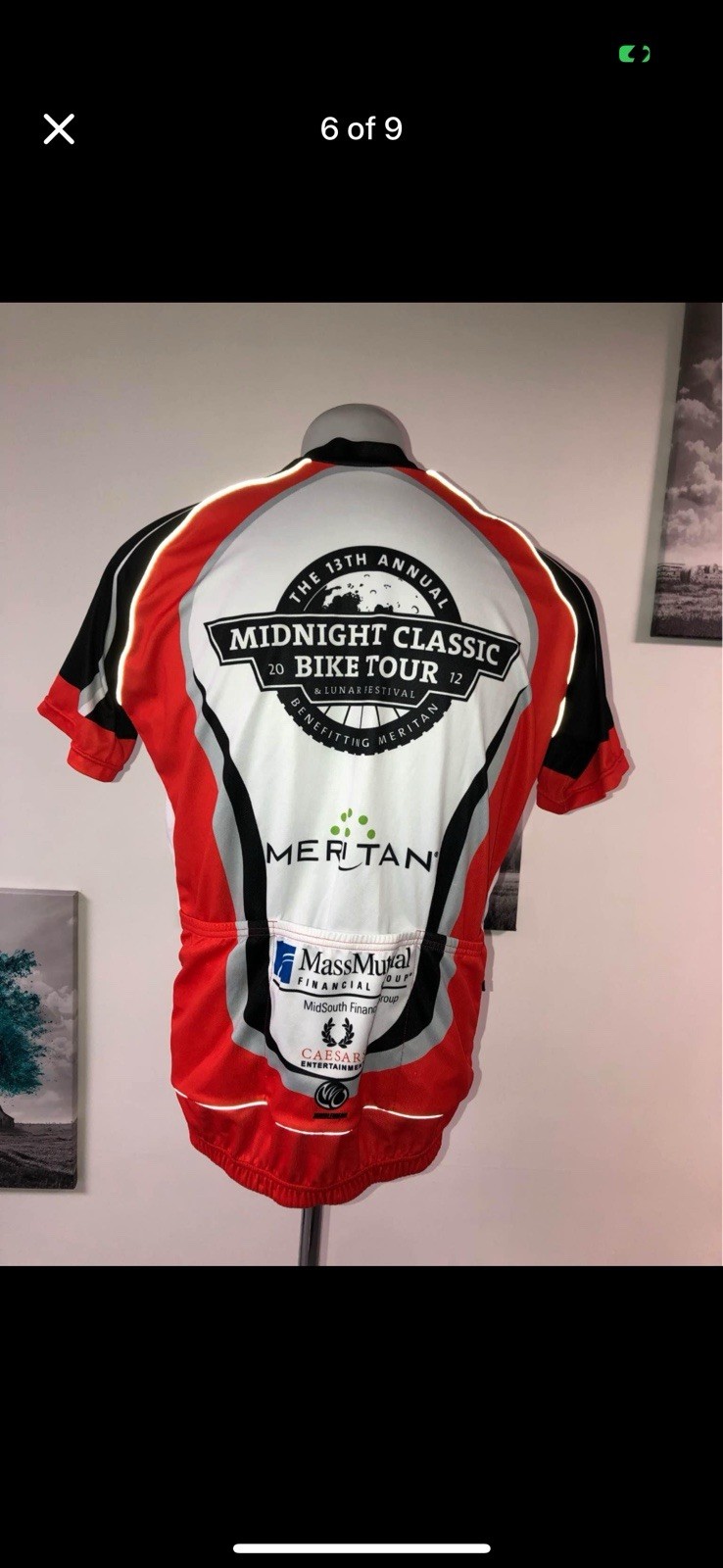 Nimblewear 1/2 Zip Men’s Cycling Jersey Size Xl Excellent Condition