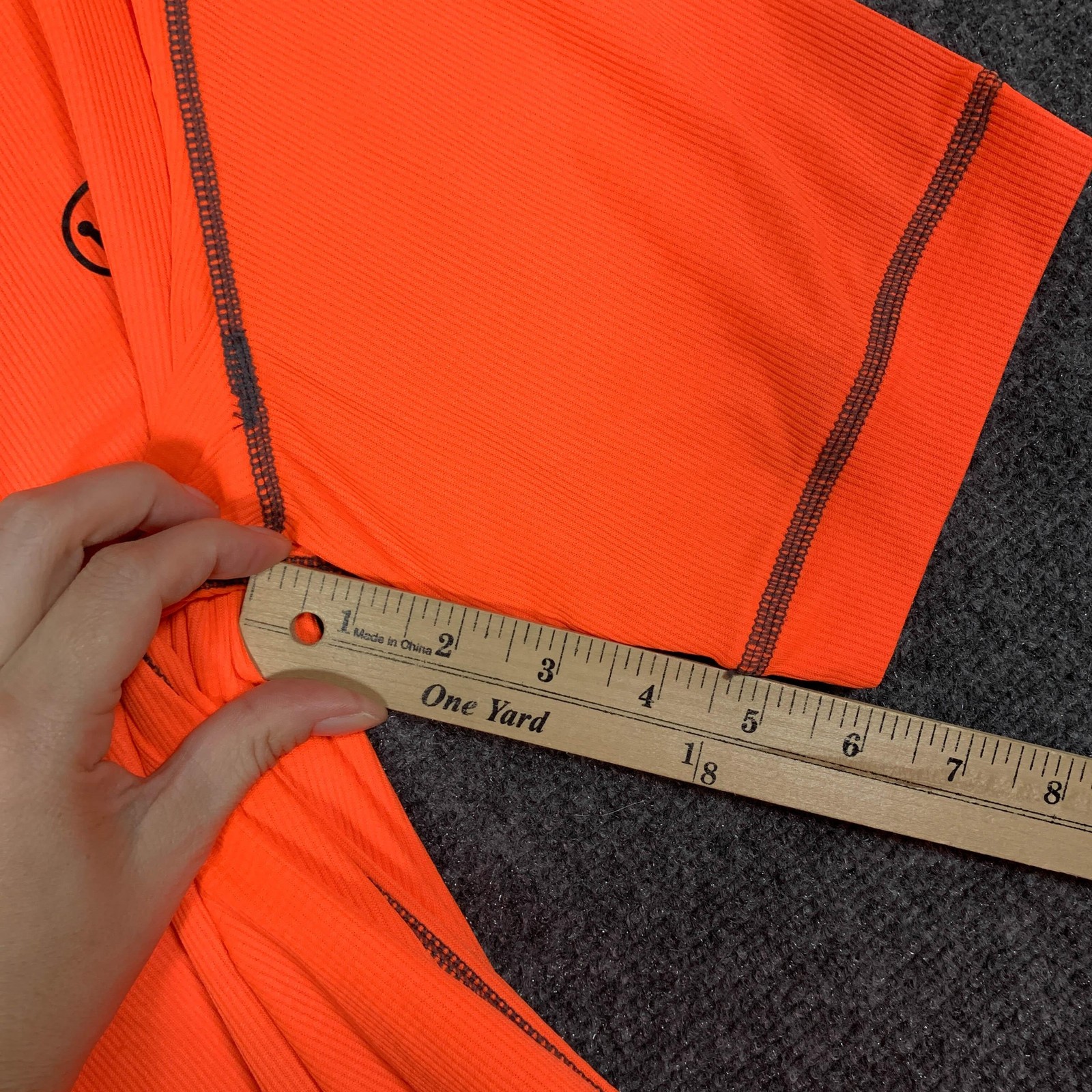 Canari Cycling Jersey Mens Medium Orange 1/4 Zip Short Sleeve Hi Vis Performance