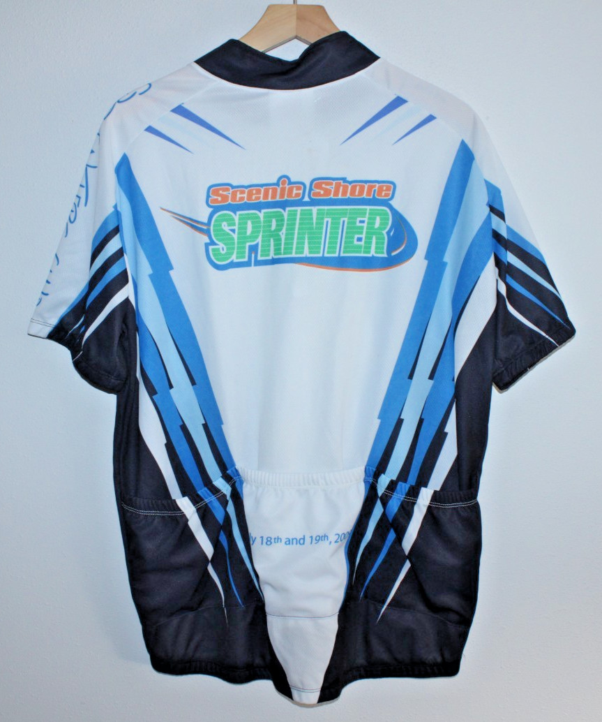 SublimationX Men’s Cycling Jersey X-Large Rear Pockets 48″ Chest 25/29″ T2B Race