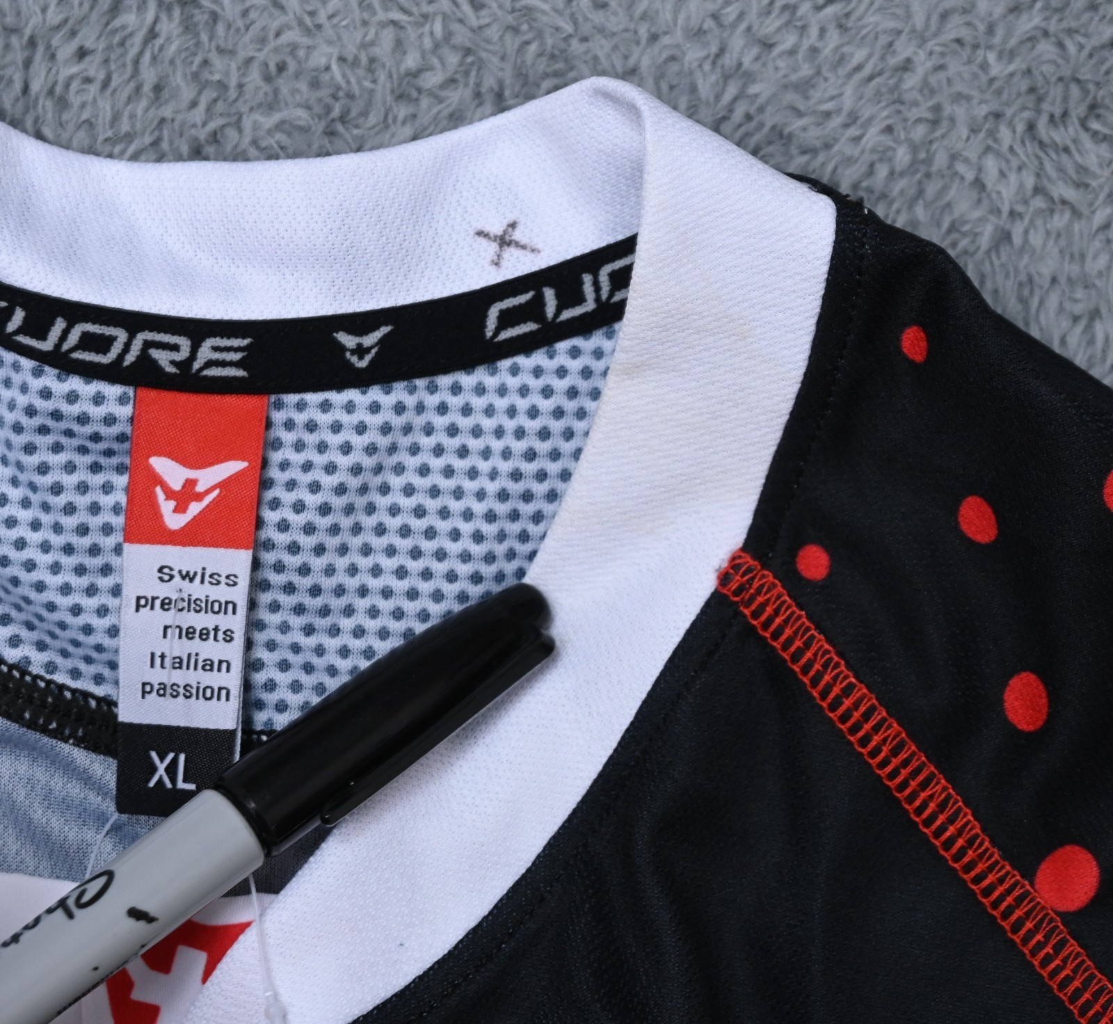 Cuore® Cycling Jersey Men’s Size XL New With Tag(s) 100% Polyester Multicolor