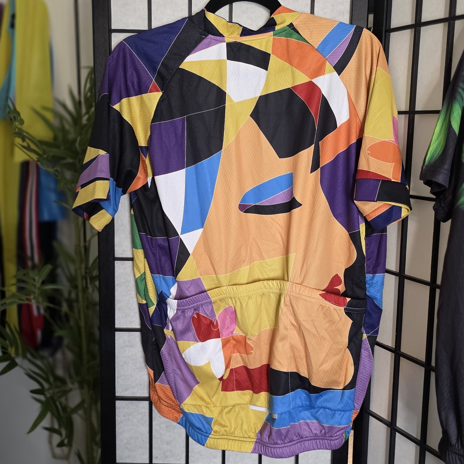 JPO_JPO Cycling Jersey 2XL Full Zip Pockets Mesh 100% Polyester Multicolor