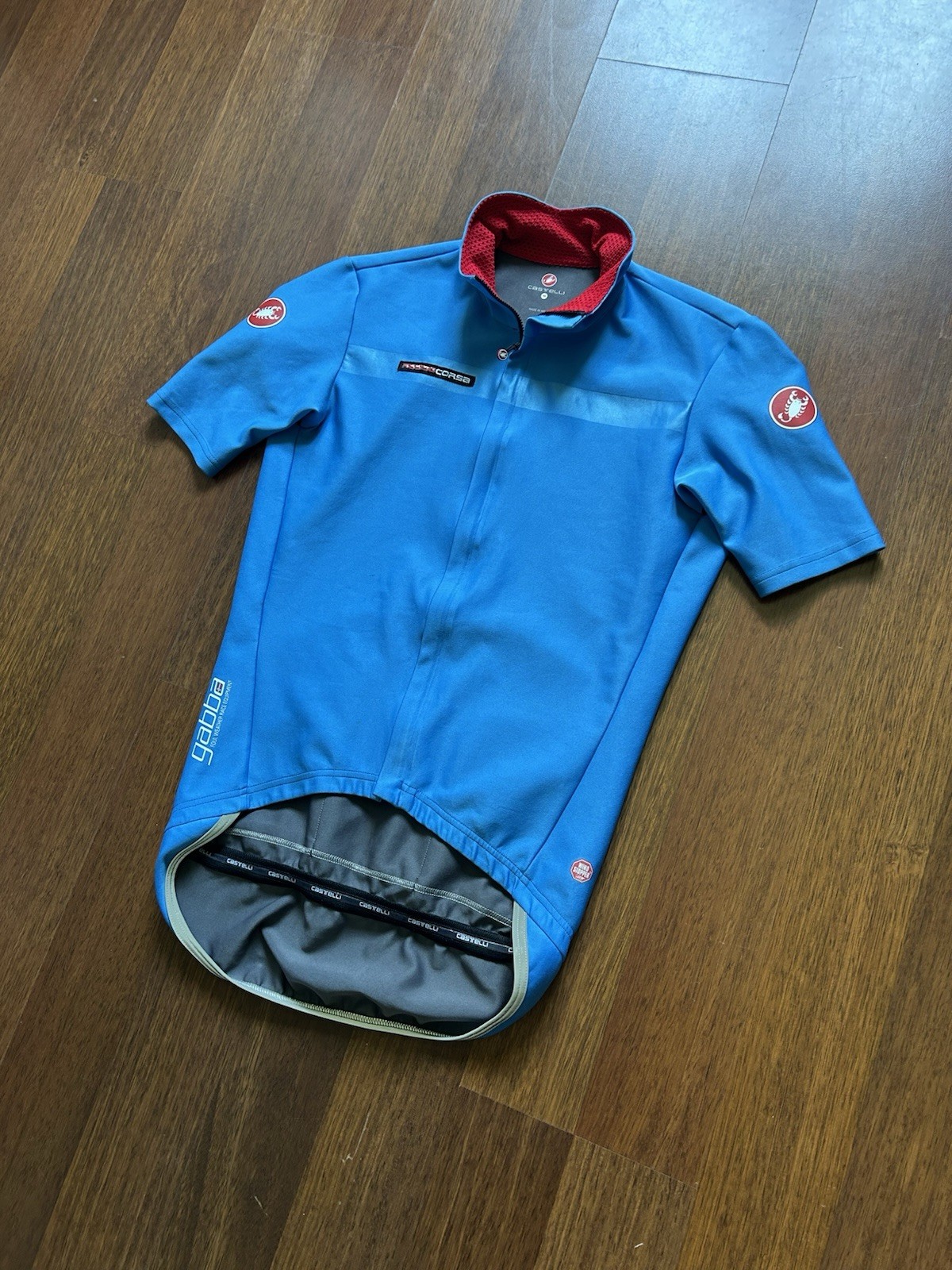 Castelli Running WindStopper Cycling Velo Jersey Polyester Shirt Men’s Size M