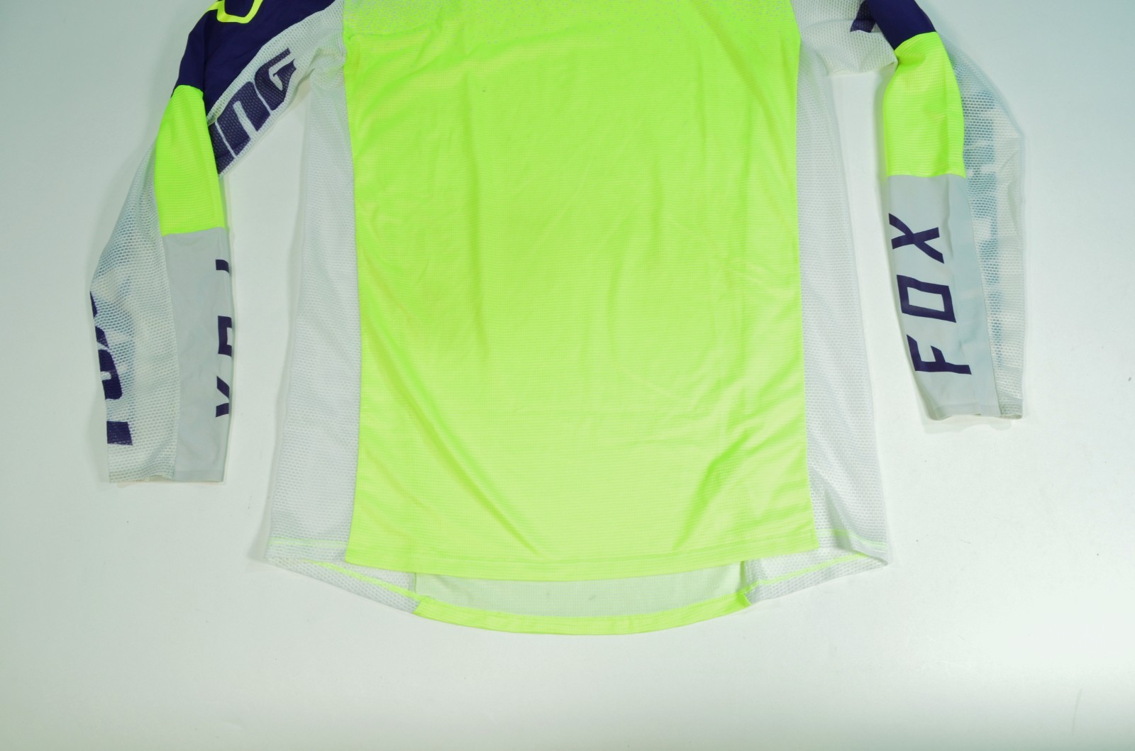 Fox Flexair Racing BMX MTB Long Sleeve Men’s Large White Neon Biking Cycling
