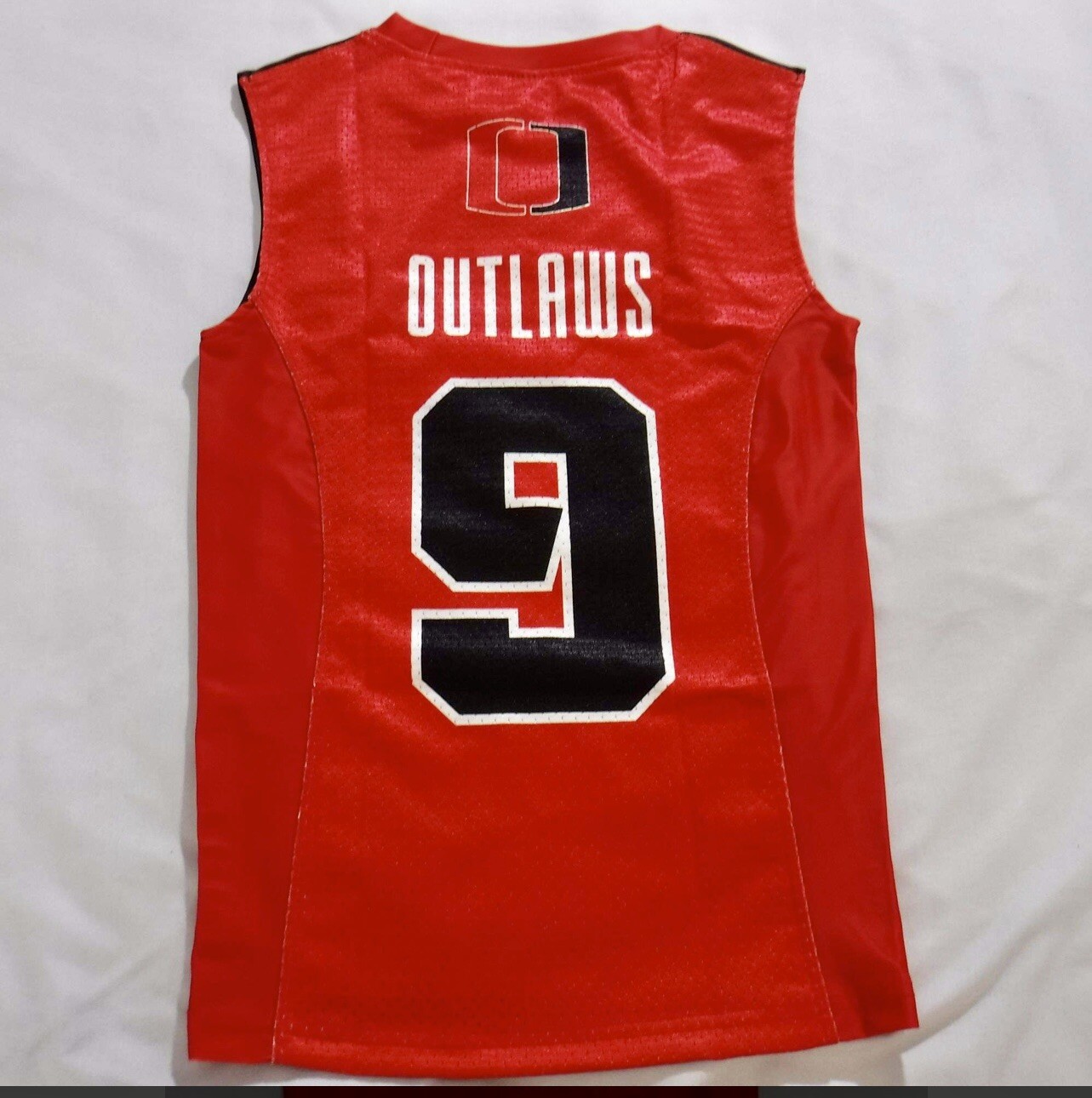 Red and black Outlaws Sports Jersey Elite Sportswear #9 YL
