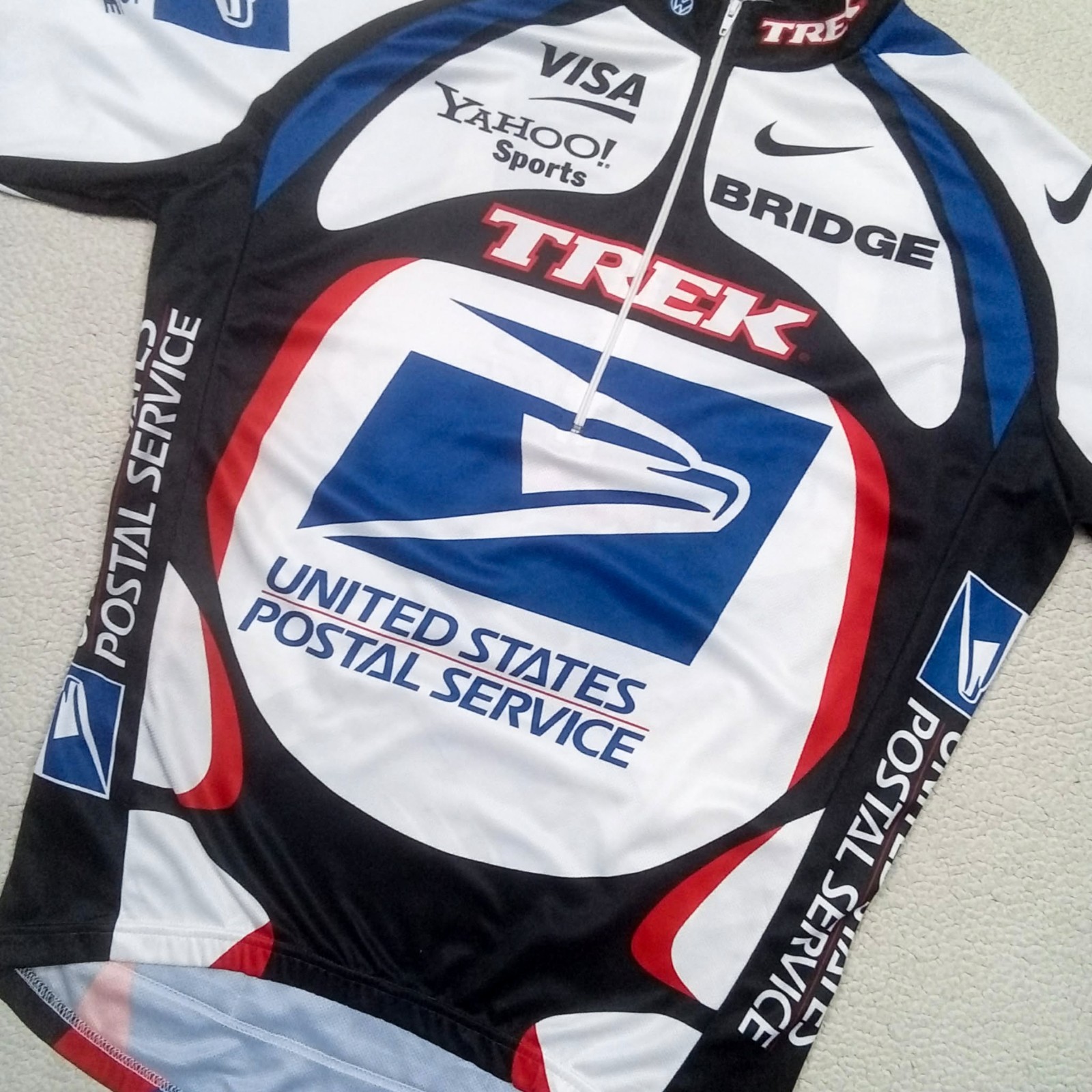 VTG 2000 USPS Postal Service TREK nike Cycling Jersey — Lance ARMSTRONG — fits L