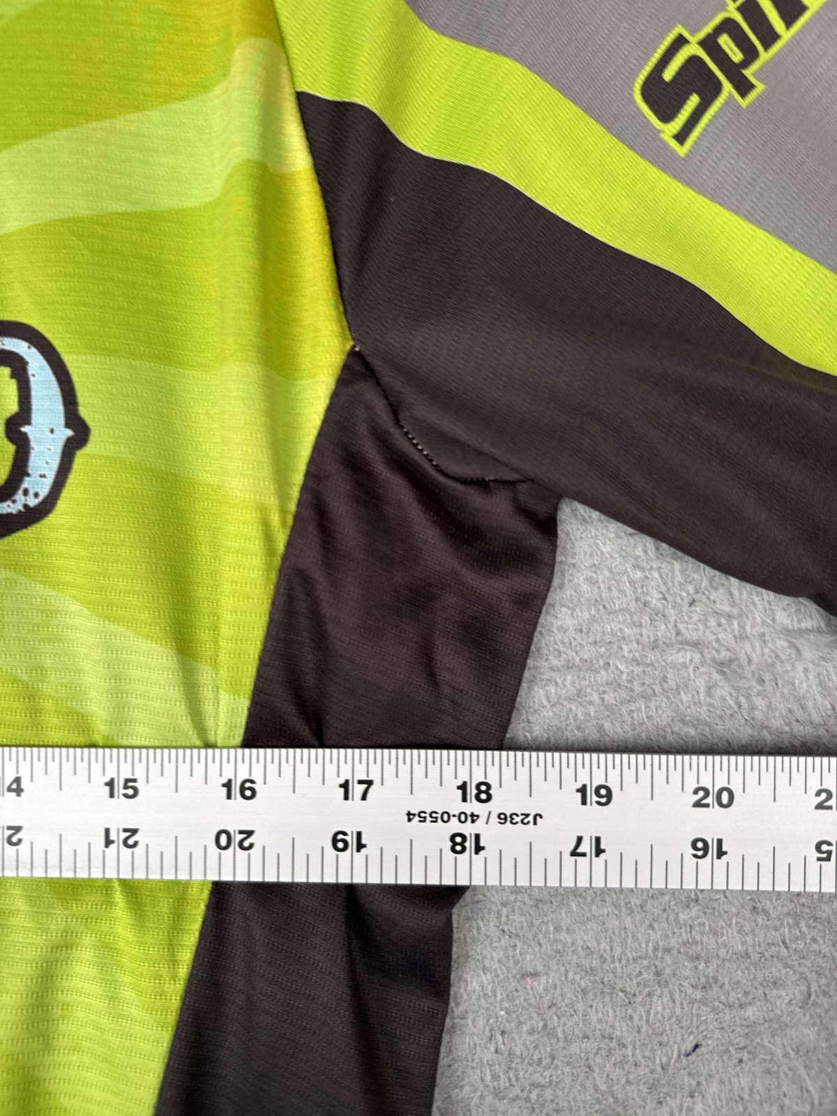 Blackbottoms Cycling Jersey Mens XL Green Desperado Dual Full Zip Pockets Bike