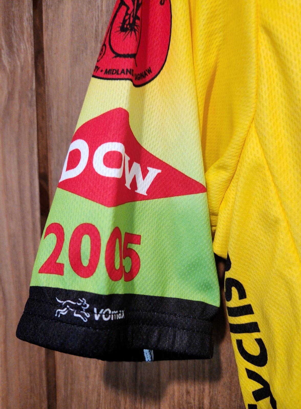 VOmax Multicolor Mens Cycling Jerseys DOW MS 150 Sizes Large / XXL Vtg DOW
