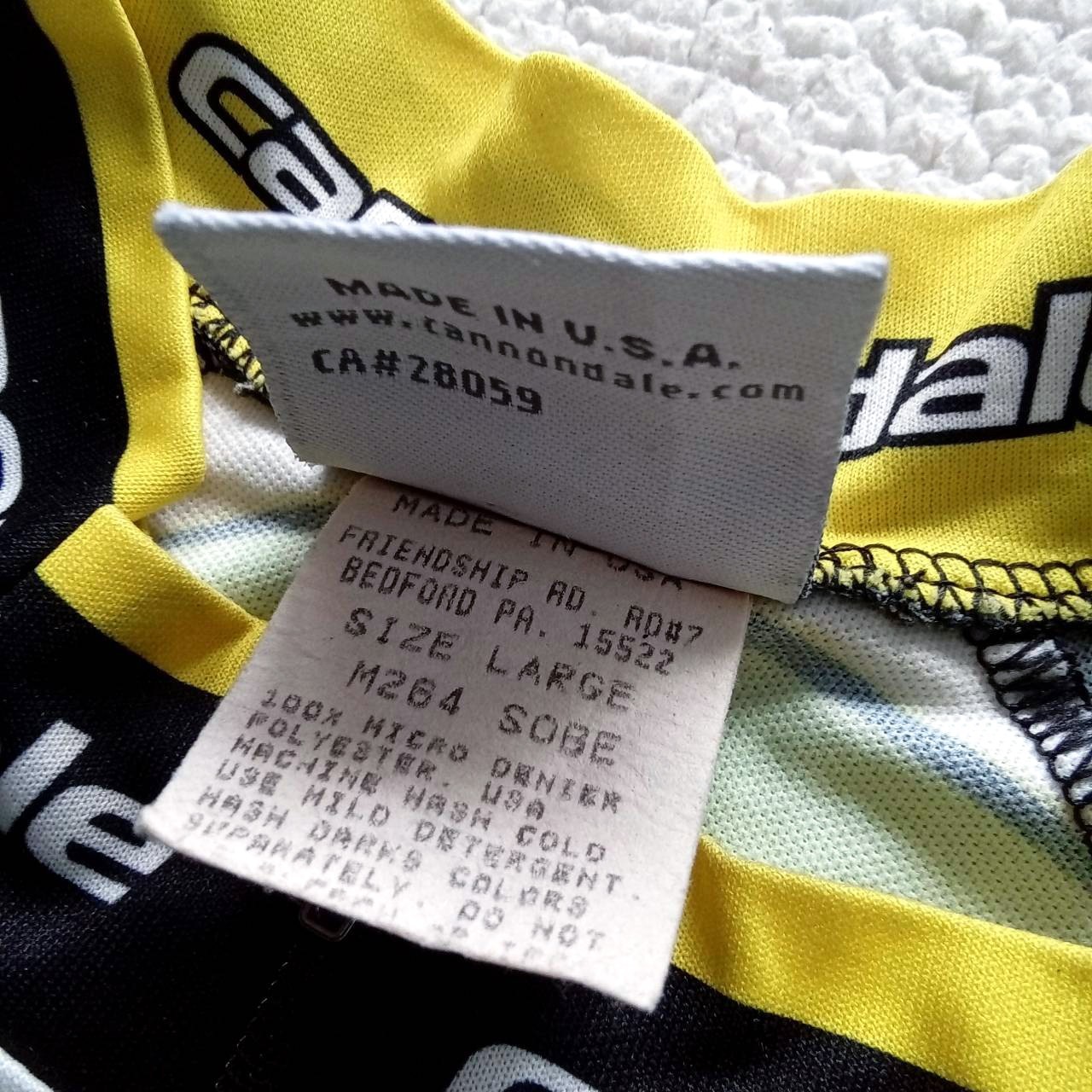 RARE VTG 2002 Team SoBE Cannondale MTB Cycling Jersey USA Made Size L *READ*