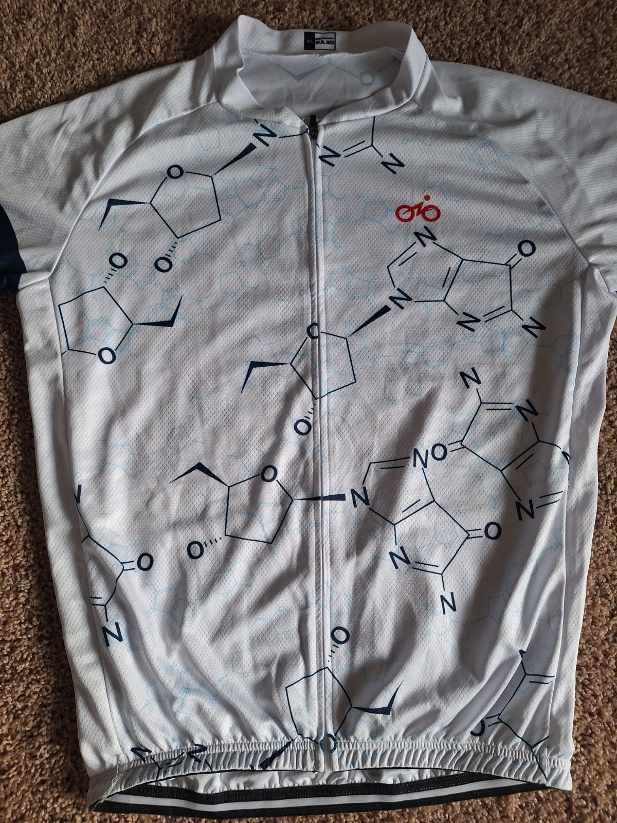 Chemistry Molecules Retro Cycling Jersey XL Men’s Unbranded 100% Polyester