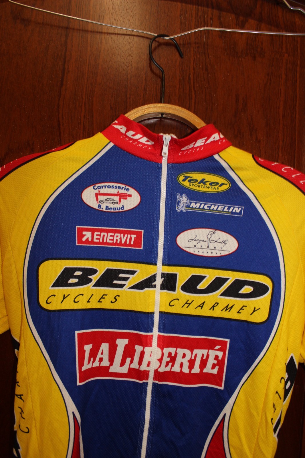Vintage Michelin Beaud La Liberte Team cycling jersey shirt – size M