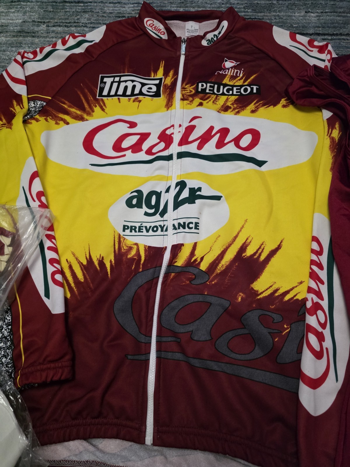NALINI CASINO AG2R long sleeve cycling Kit. Jersey/Bibs/Gloves.