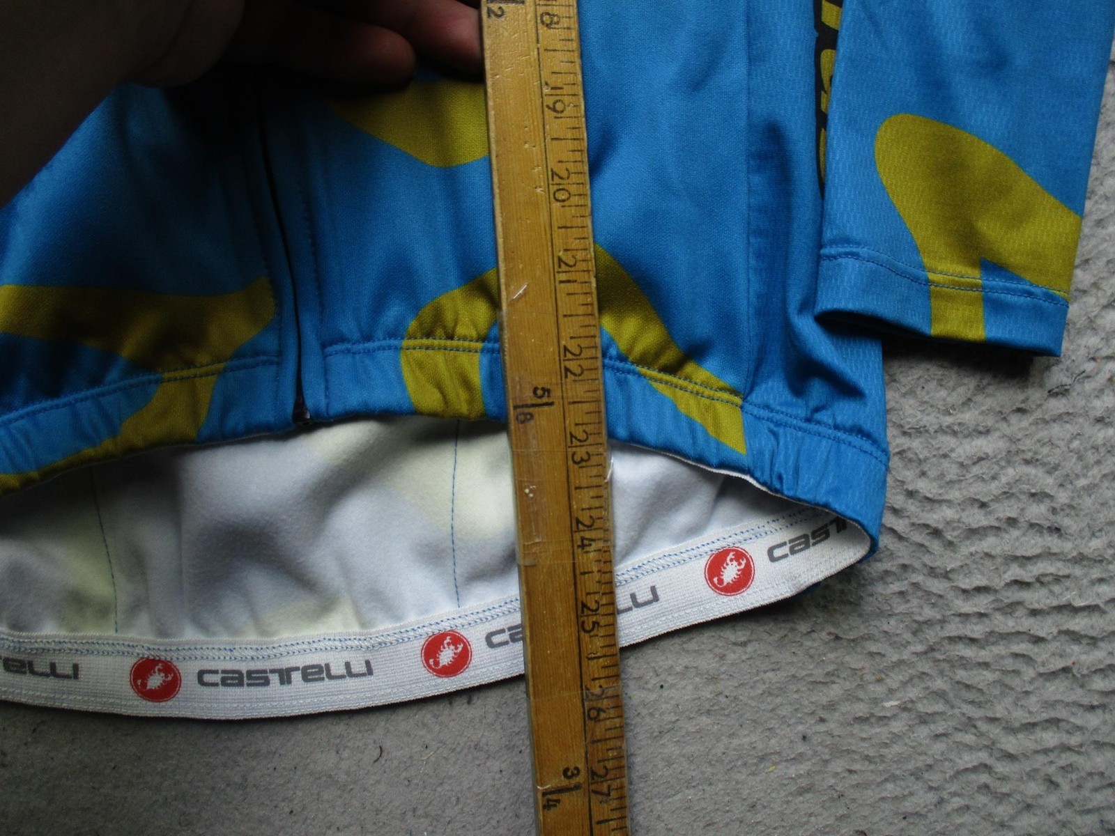 Castelli Rock Riders Cycling Jersey Mens Small Blue Long Sleeve Road Bike Shirt
