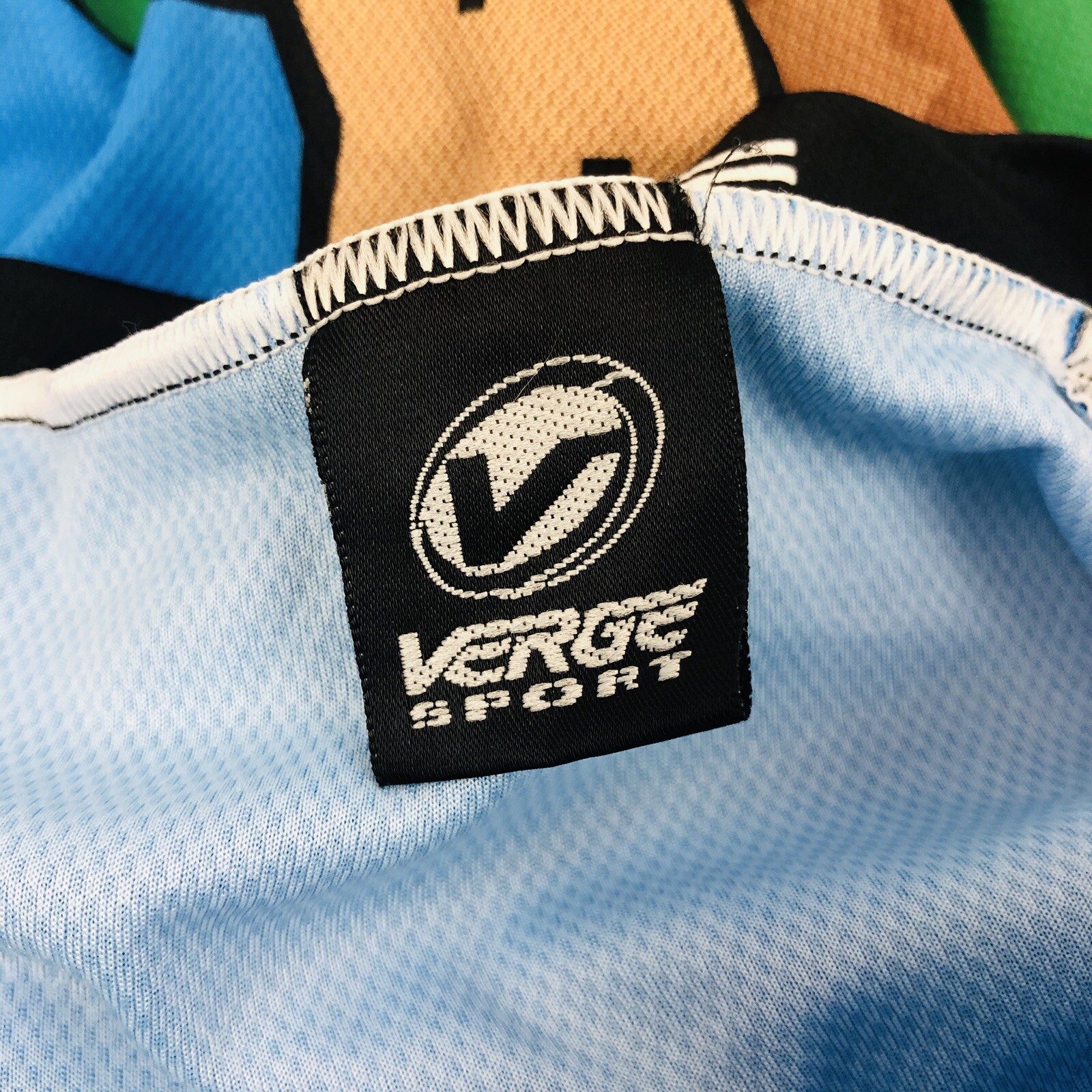 Verge Sport Mens Synthetic Bicycle Jersey Ride For Breath Lung Cancer Size XL