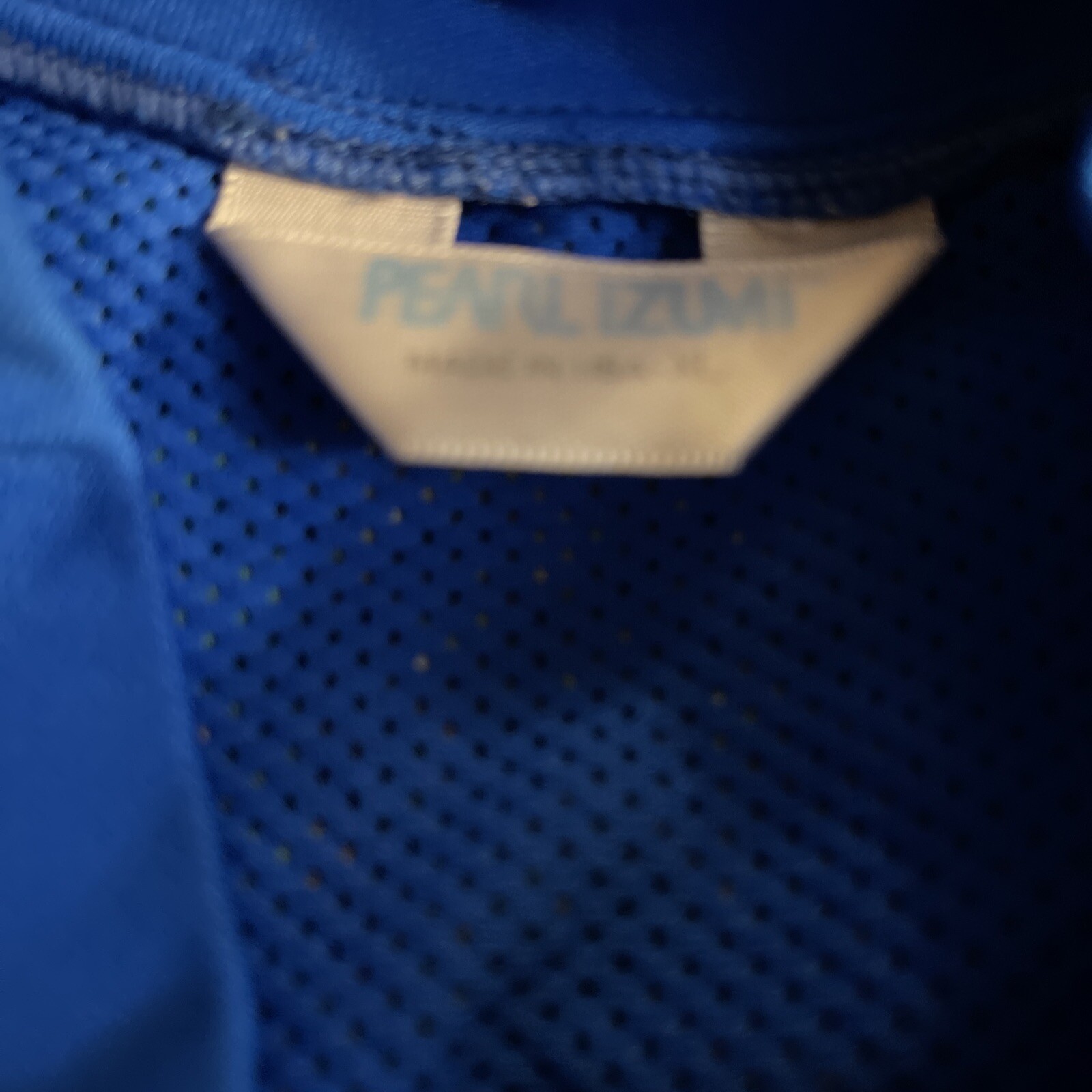 Pearl Izumi Womens Mesh Vest Cycling Jacket Full Zip Back Pockets Blue XL Sports