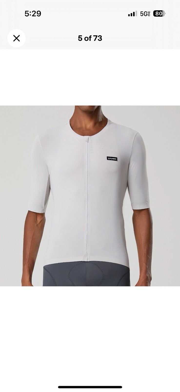 YKYWBIKE / SPEXCEL Black Cycling Jersey Size M US