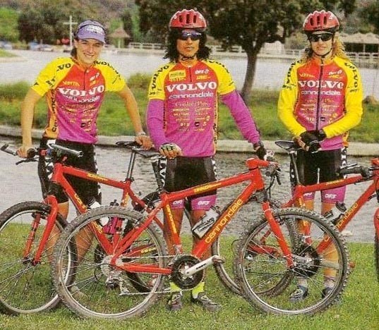 RARE VTG 1994 Team VOLVO Cannondale Vetta MTB Cycling Jersey USA Made — Size M