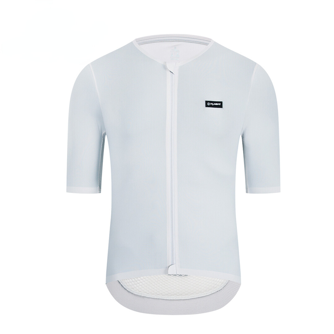 New Men’s Breathable Short Sleeve Jersey Solid Color Sweat Absorbent Bike Shirts