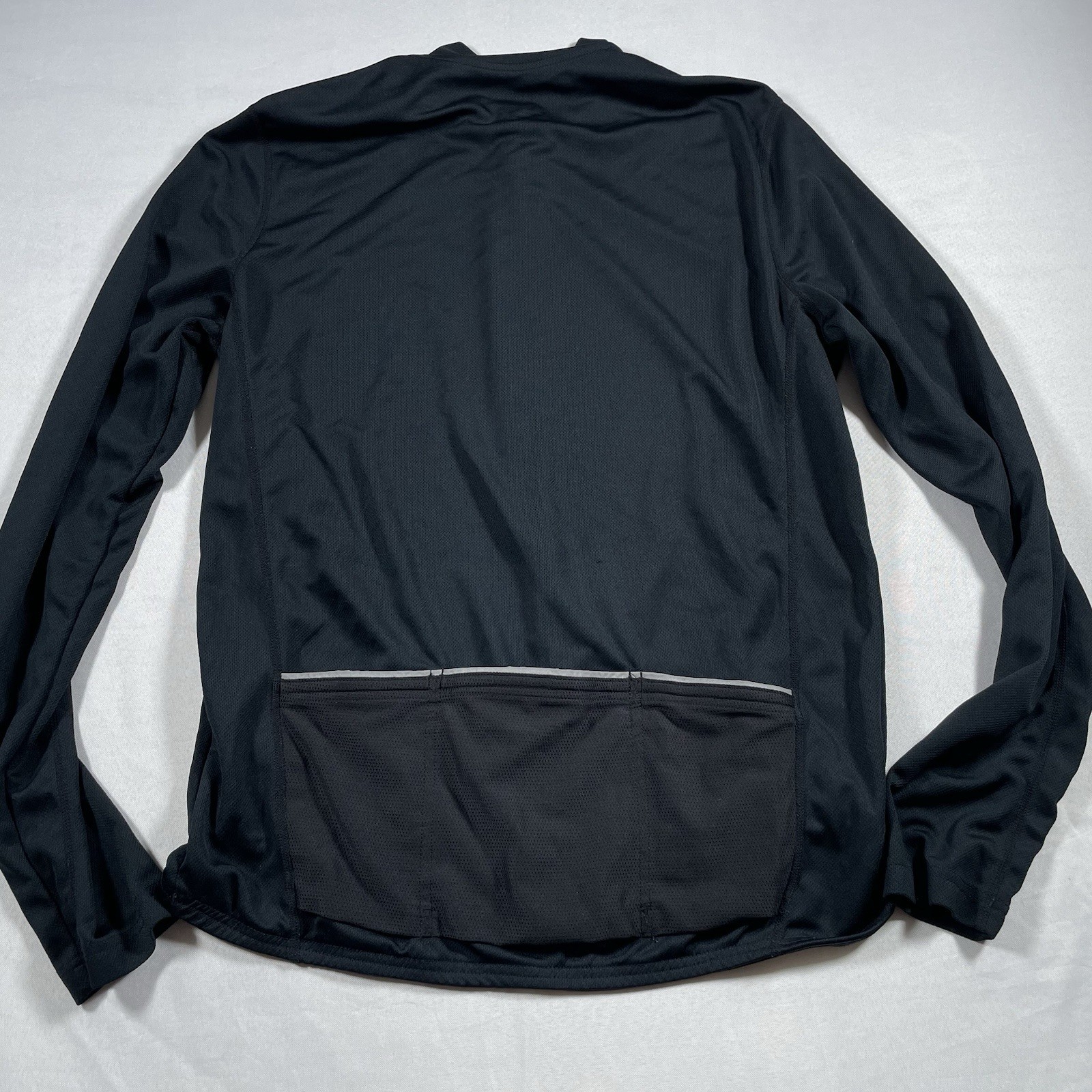 pearl izumi long sleeve cycling jersey 3/4 zip bottle pockets Large