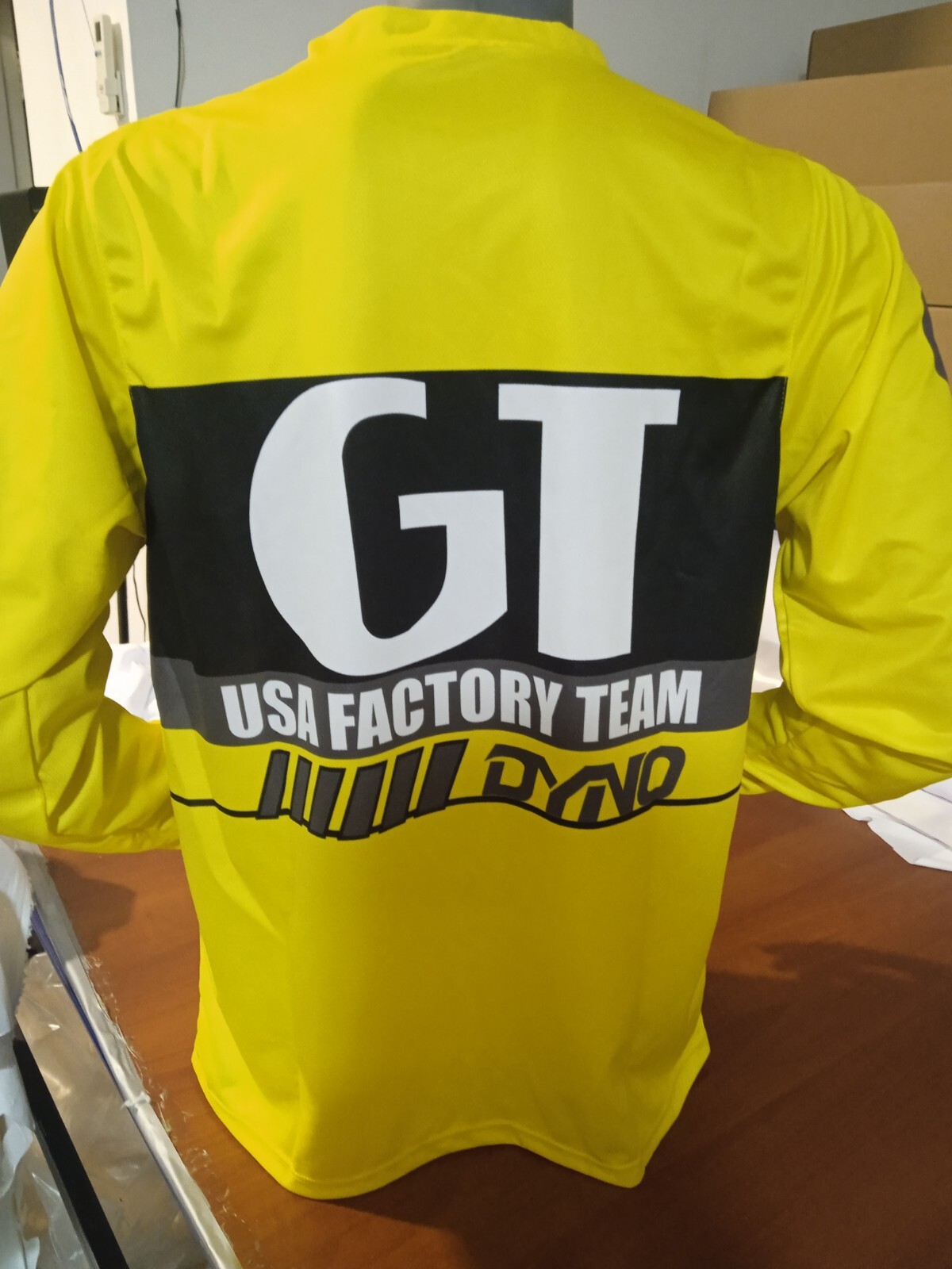 GT OLD SCHOOL BIKE JERSEY CLASSIC BMX JERSEY RACE BIKE SHIRT BMX YELLOW BLACK L