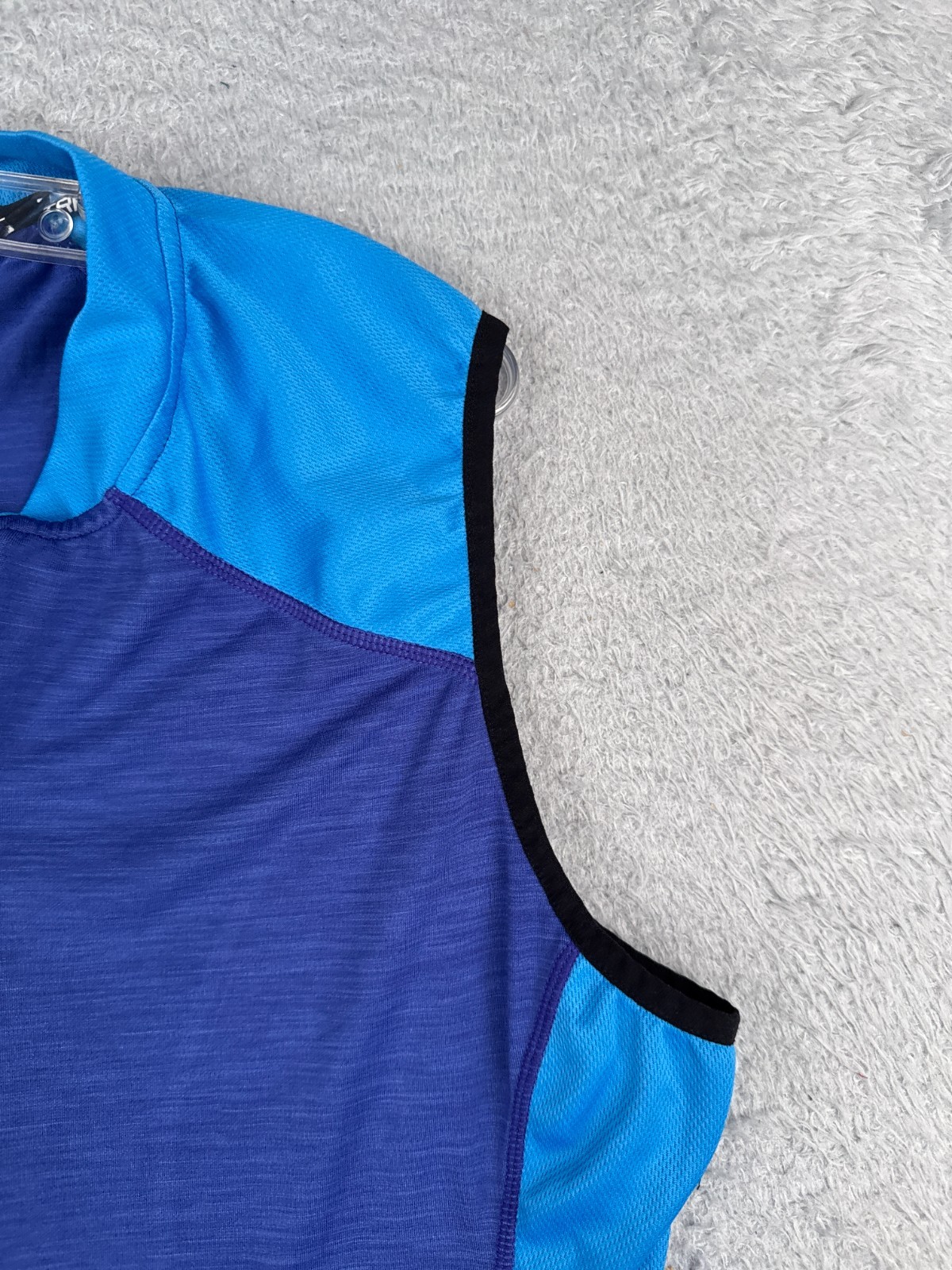 Trayl Cycling Jersey Women Extra Large Blue Tank Sleeveless Full Zip Polyester