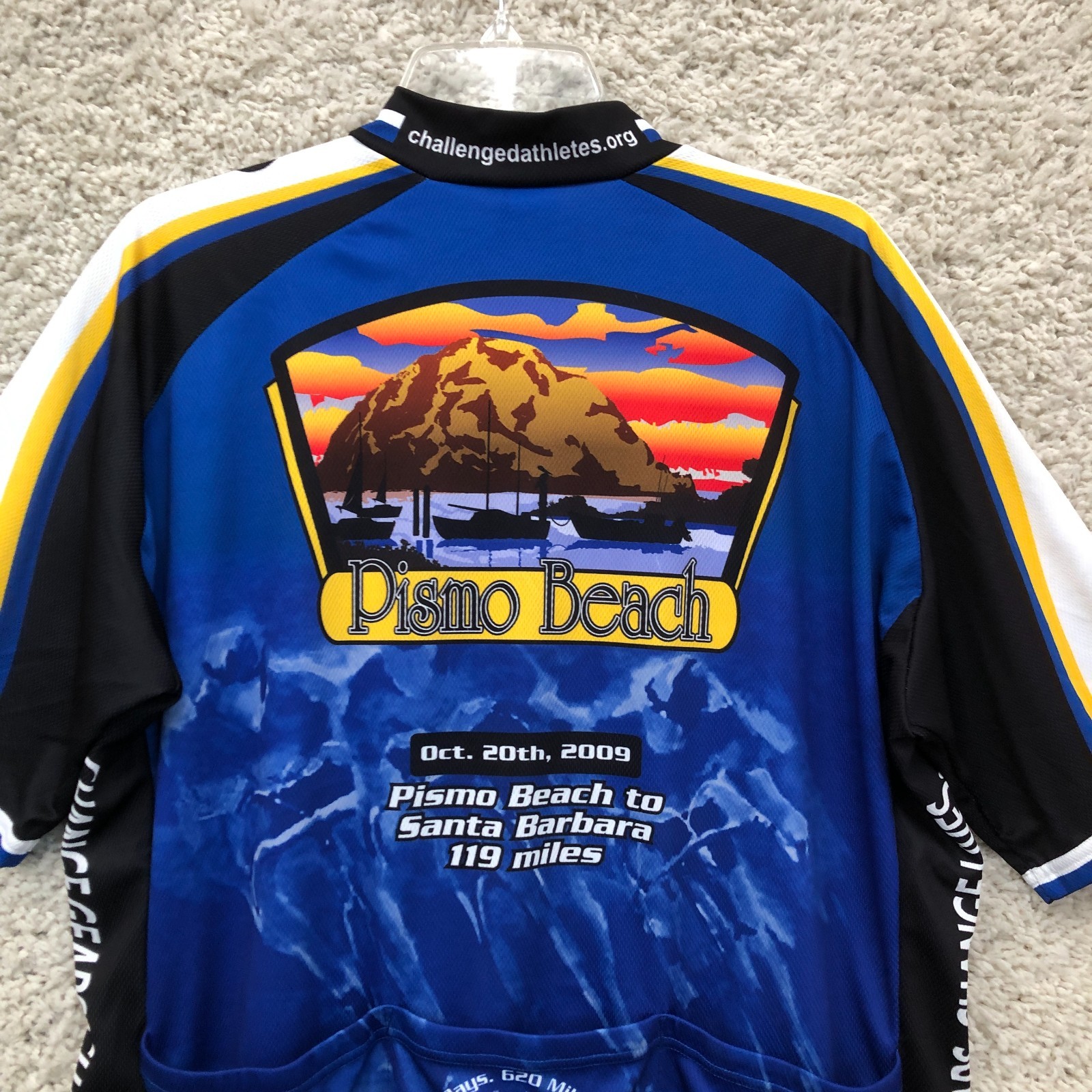 Squadra Qualcomm Cycling Jersey XXXL Adult Blue Relaxed Fit Full Zip Mens 3XL