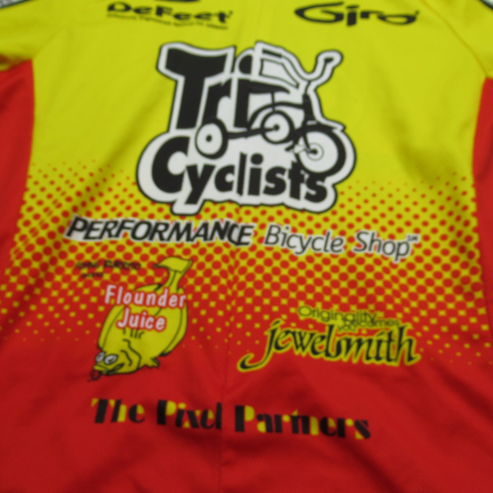 Verge Cycling Jersey Unisex Small Red Tri Cyclists North Carolina Short Sleeve
