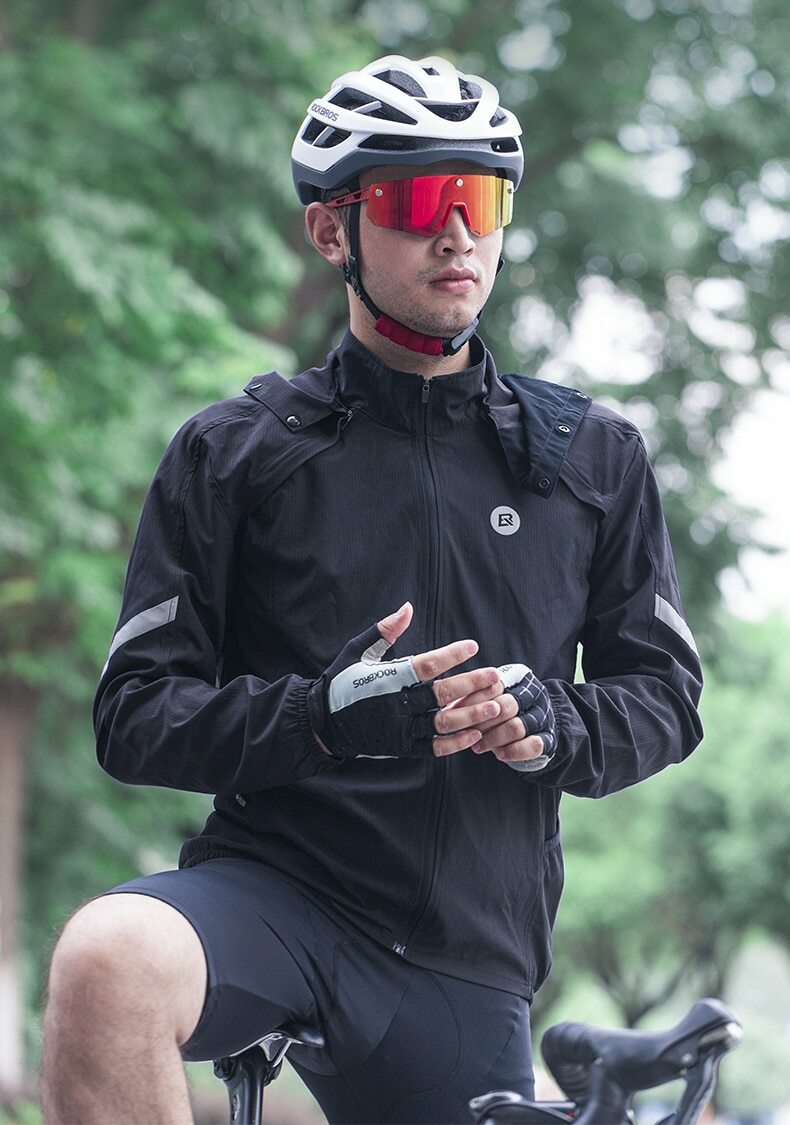 ROCKBROS bicycle riding vest breathable windproof detachable riding jacket