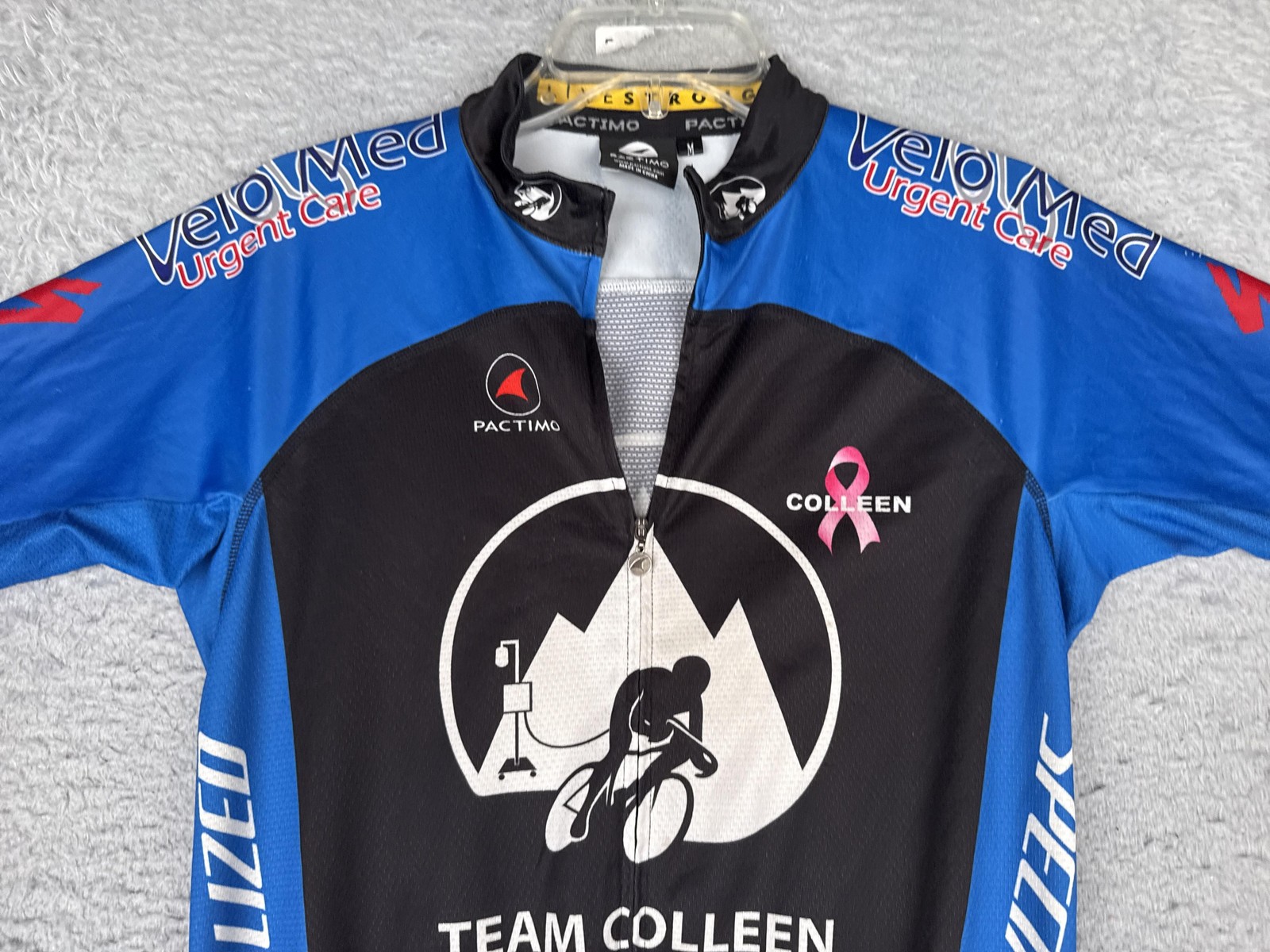 Pactimo Cycling Jersey Mens Medium Black Colleen Full Zip Pockets Specialized