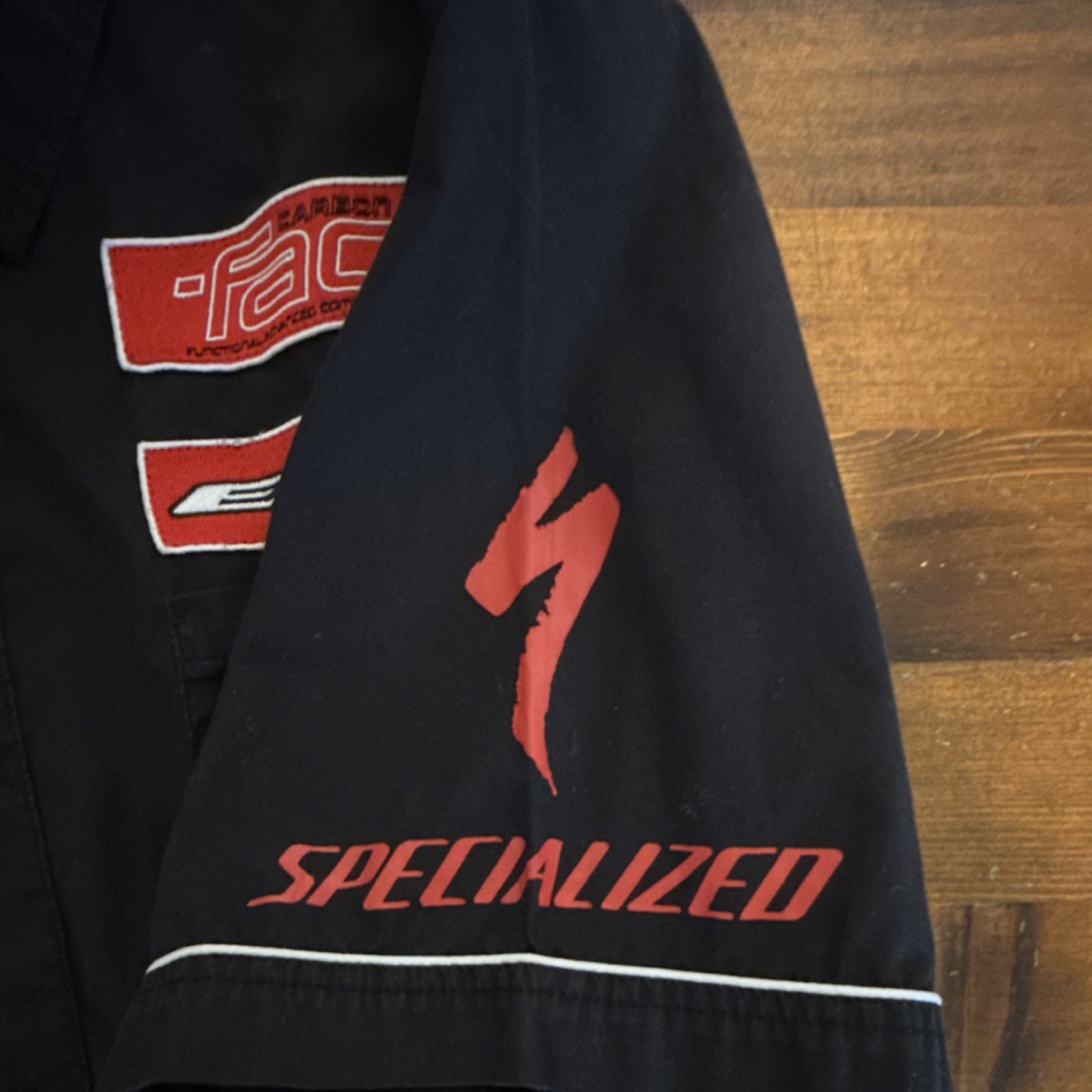 Specialized Men’s XL Shop Shirt Black Solid Button-Up Collared Short Sleeve