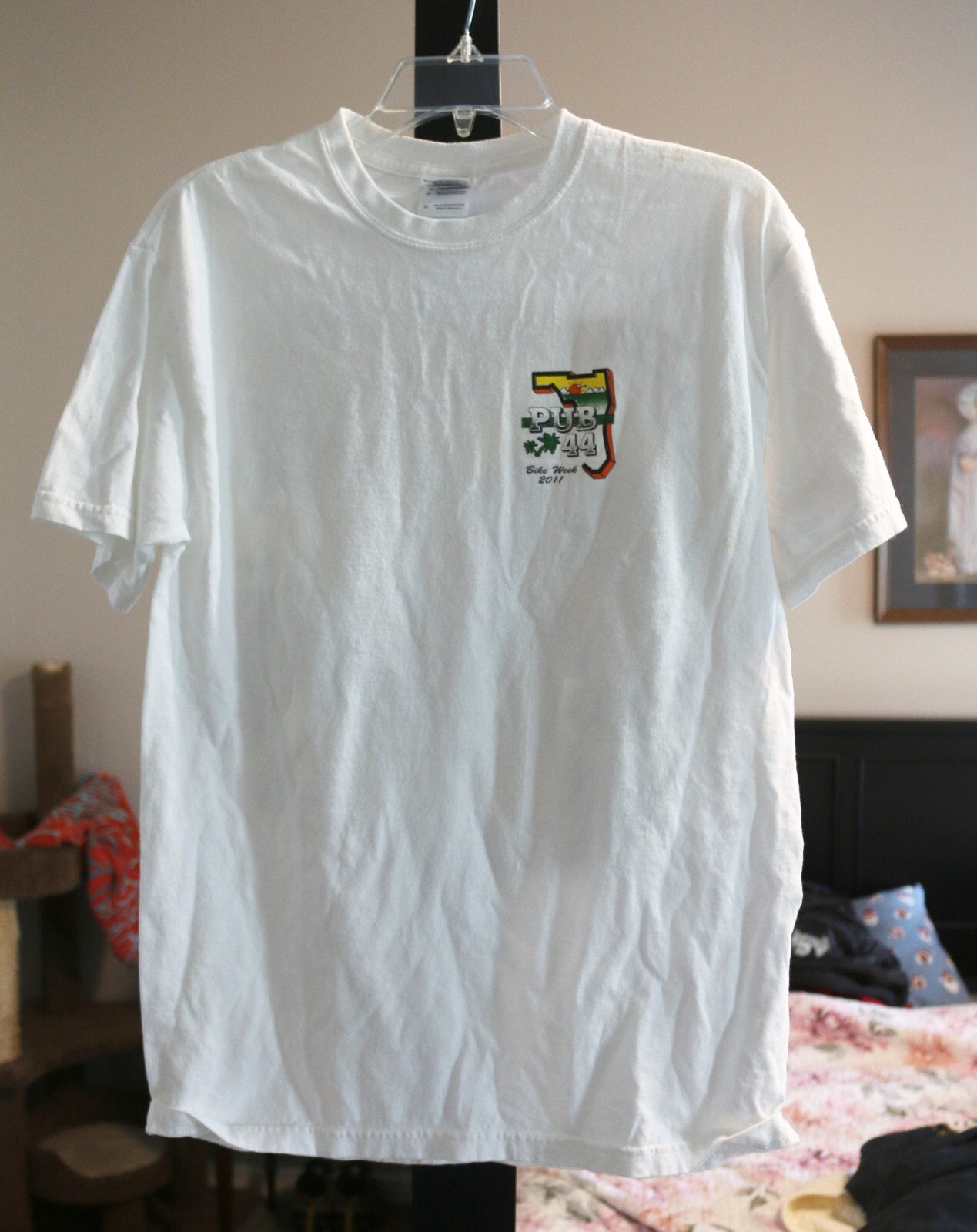 Short Sleeve Shirt – Pub 44 – 2011 – White – Medium – Bike Week