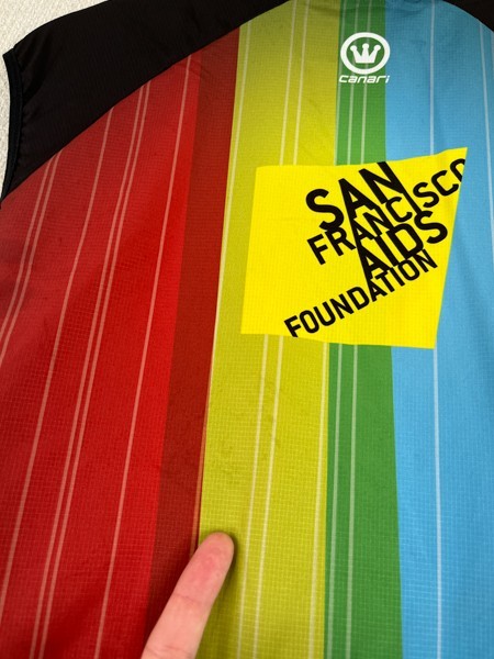 Canari San Francisco Aids Foundation Full Zip Cycling Vest Jersey Mens Large USA